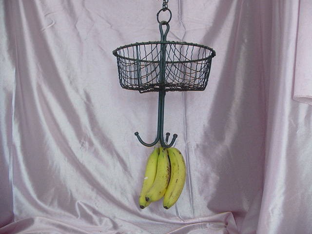 VINTAGE 1940s ERA MOM & POP FOOD CORNER STORE HANGING FRUIT VEG. DISPLAY BASKET