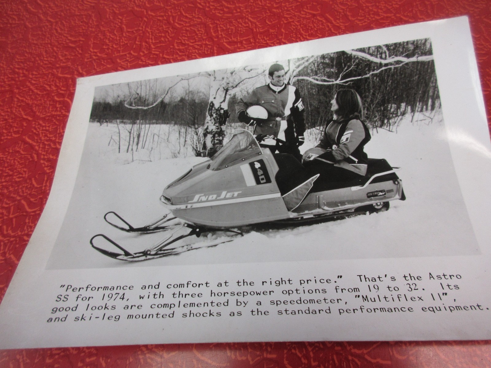 SNO-JET SNOWMOBILE EARLY PHOTOGRAPHS ADVERTISING MERCANTILE 1960’s-1970’s RARE