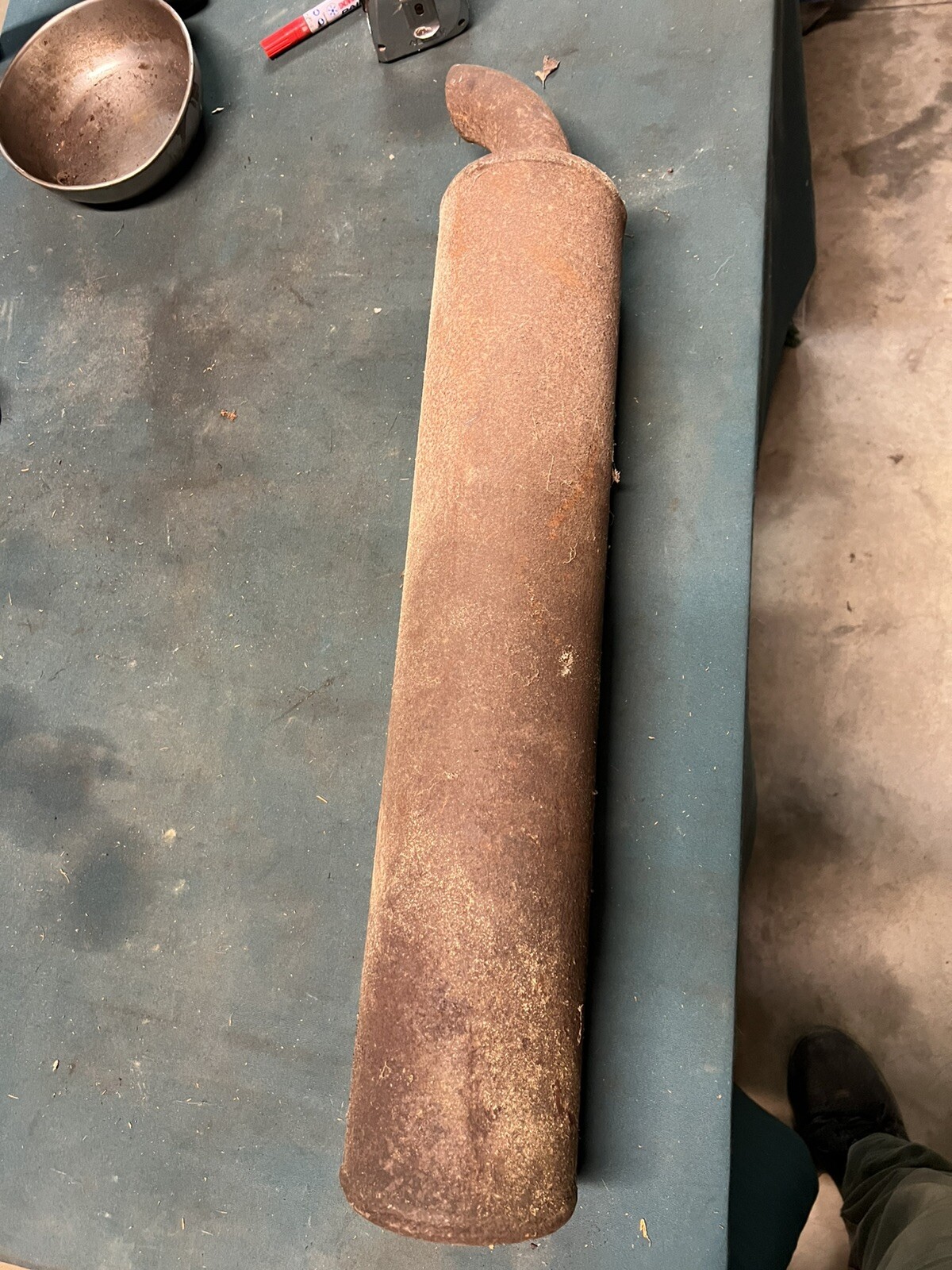 Vintage Old Antique Exhaust Era Tractor Engine Muffler