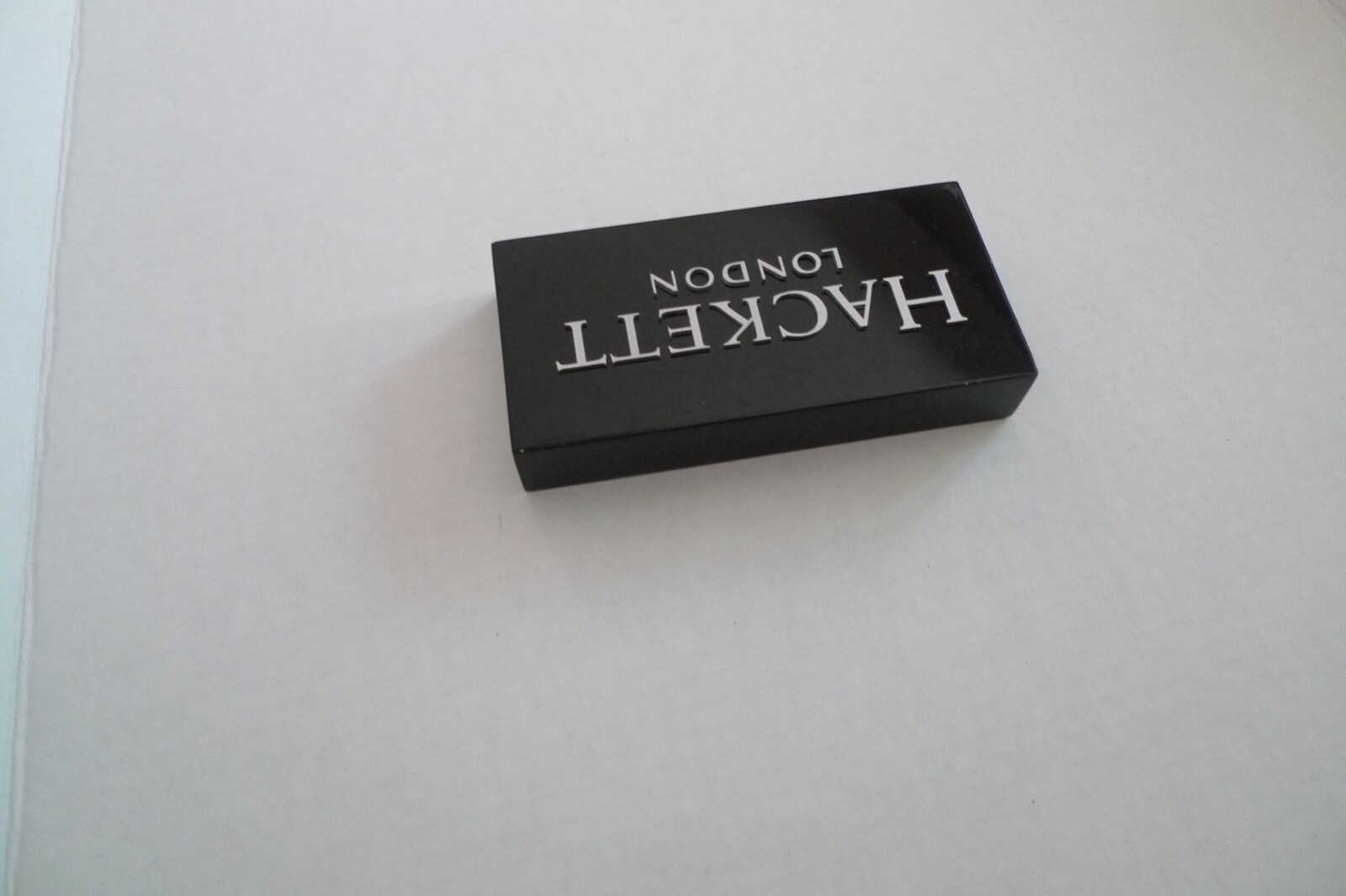 HACKETT LONDON–ADVERTISING- STORE DISPLAY –GLOSSY PLASTIC – TABLE TOP SIZE