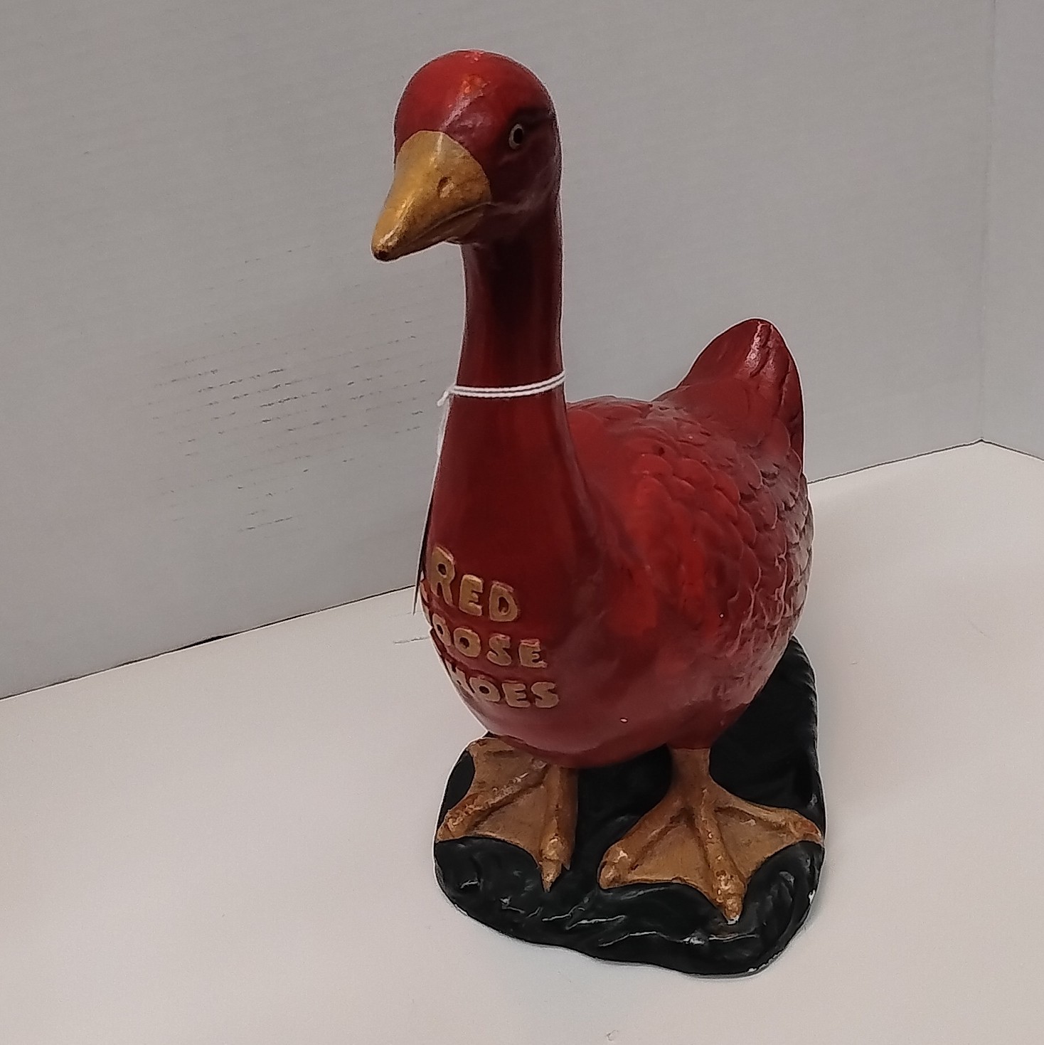 Red Goose Shoes 1960s Store Display Advertising Goose Figure Red/Black/Tan