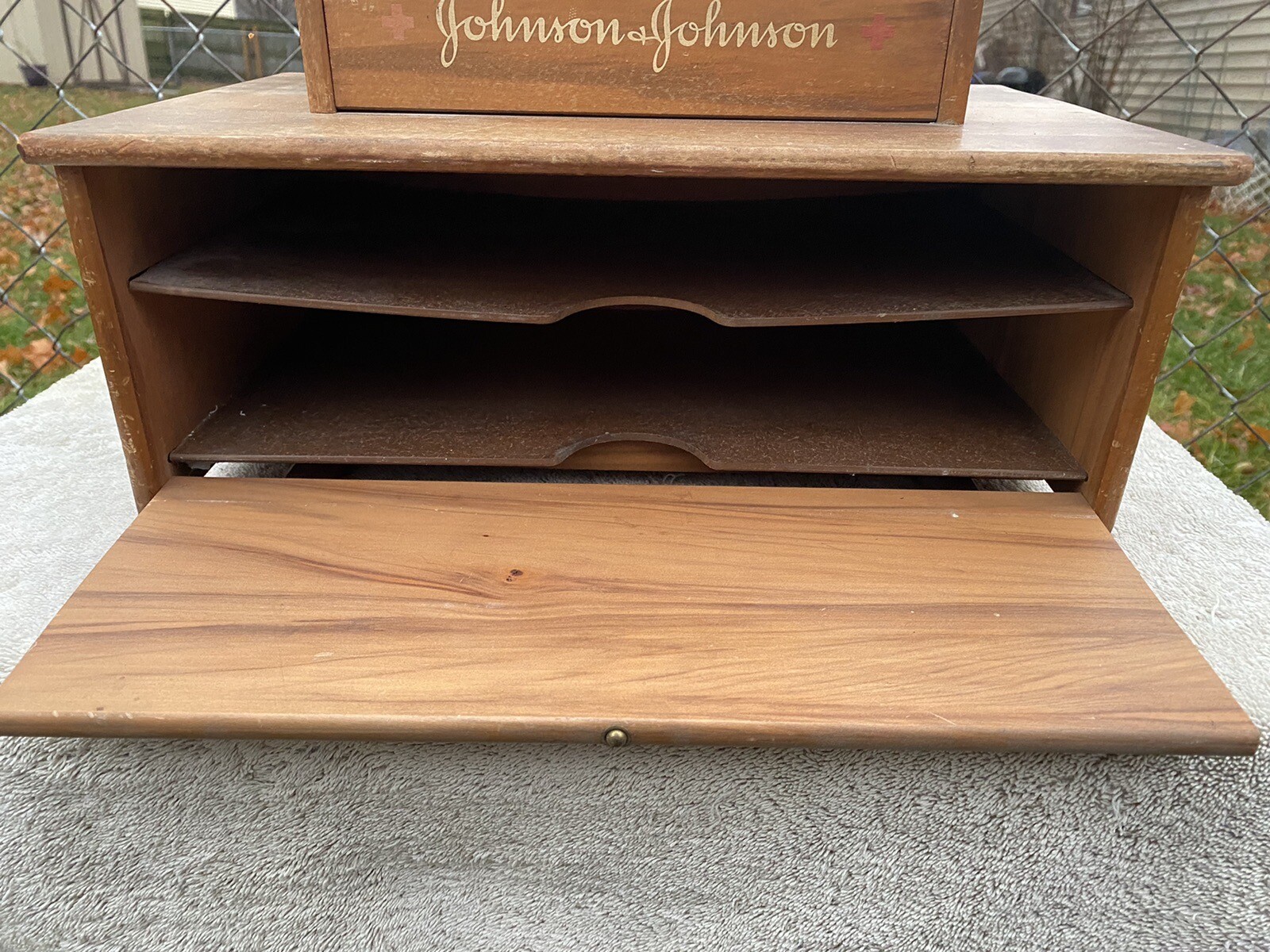 Vintage Store Display Johnson & Johnson Red Cross Plaster Muscular Pain Relief