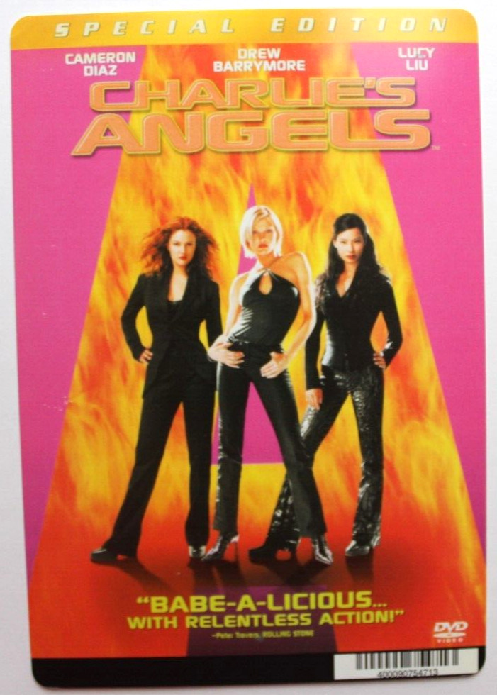 BLOCKBUSTER Backer Card Mini Poster 5.5″ x 8″ CHARLIES ANGELS, CAMERON DIAZ