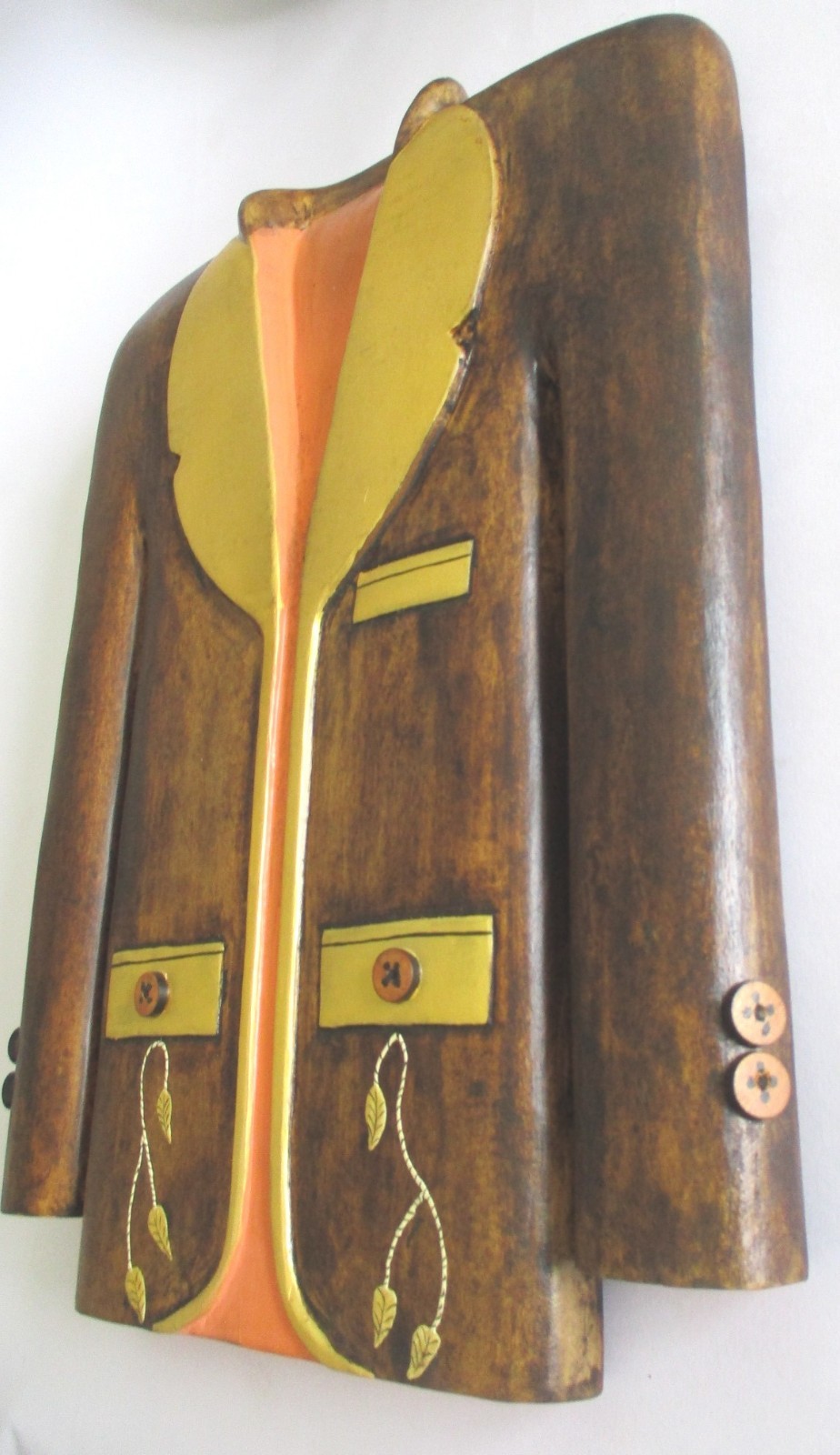 OLD ADVERTISEMENT WOODEN COAT TAILOR’S TRADE SIGN STORE DISPLAY