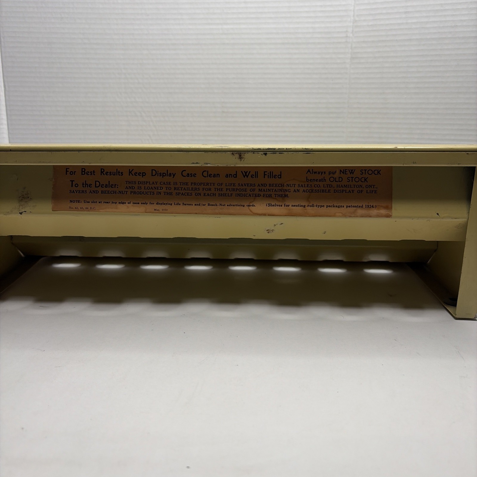 Vintage Life Savers Candy Sign Store Display Rack 1930’s Country Store Flavors