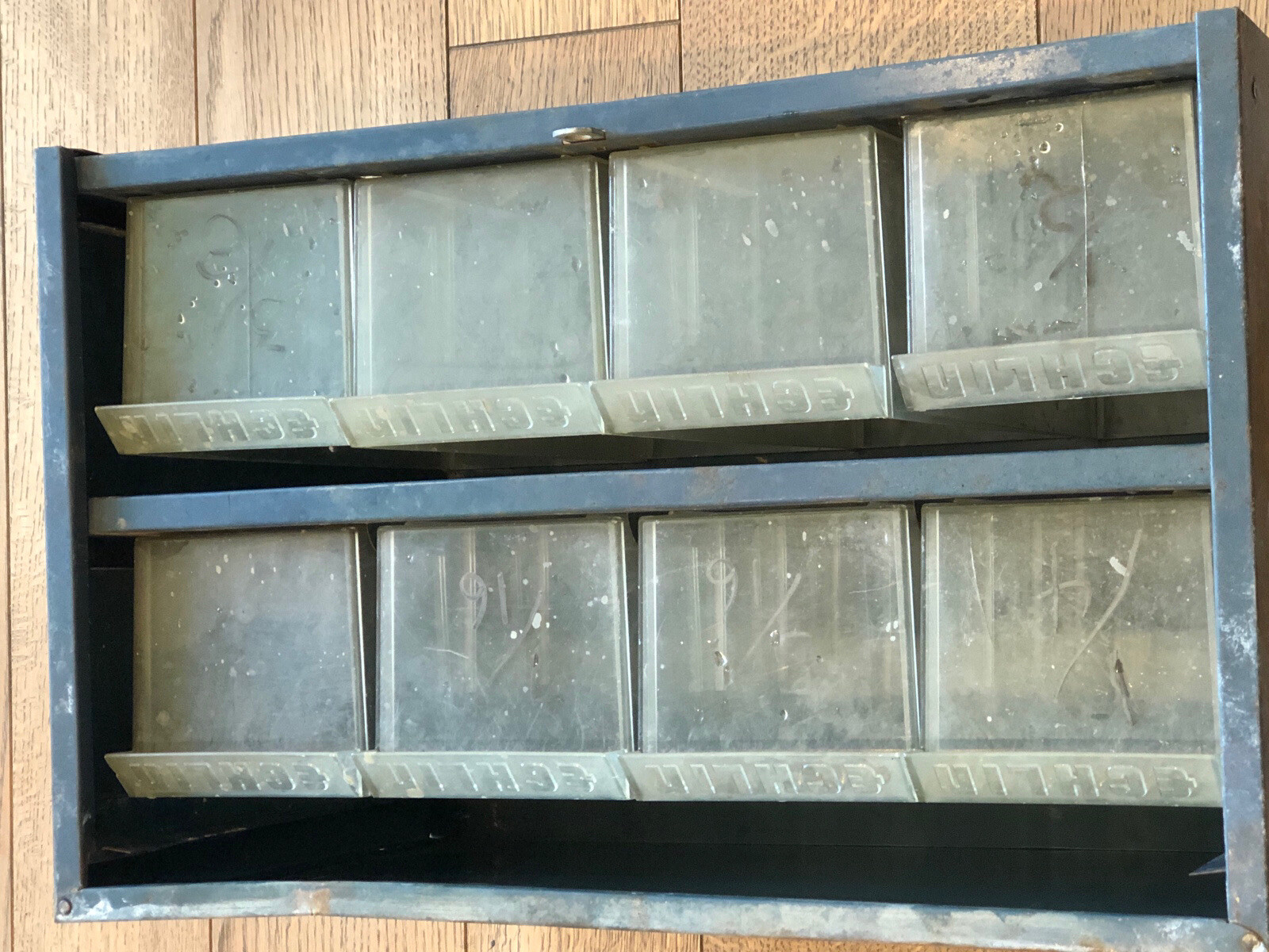 Vintage Napa Echlin Metal Shop Dealer Sign Cabinet Storage Tool Box Store Garage