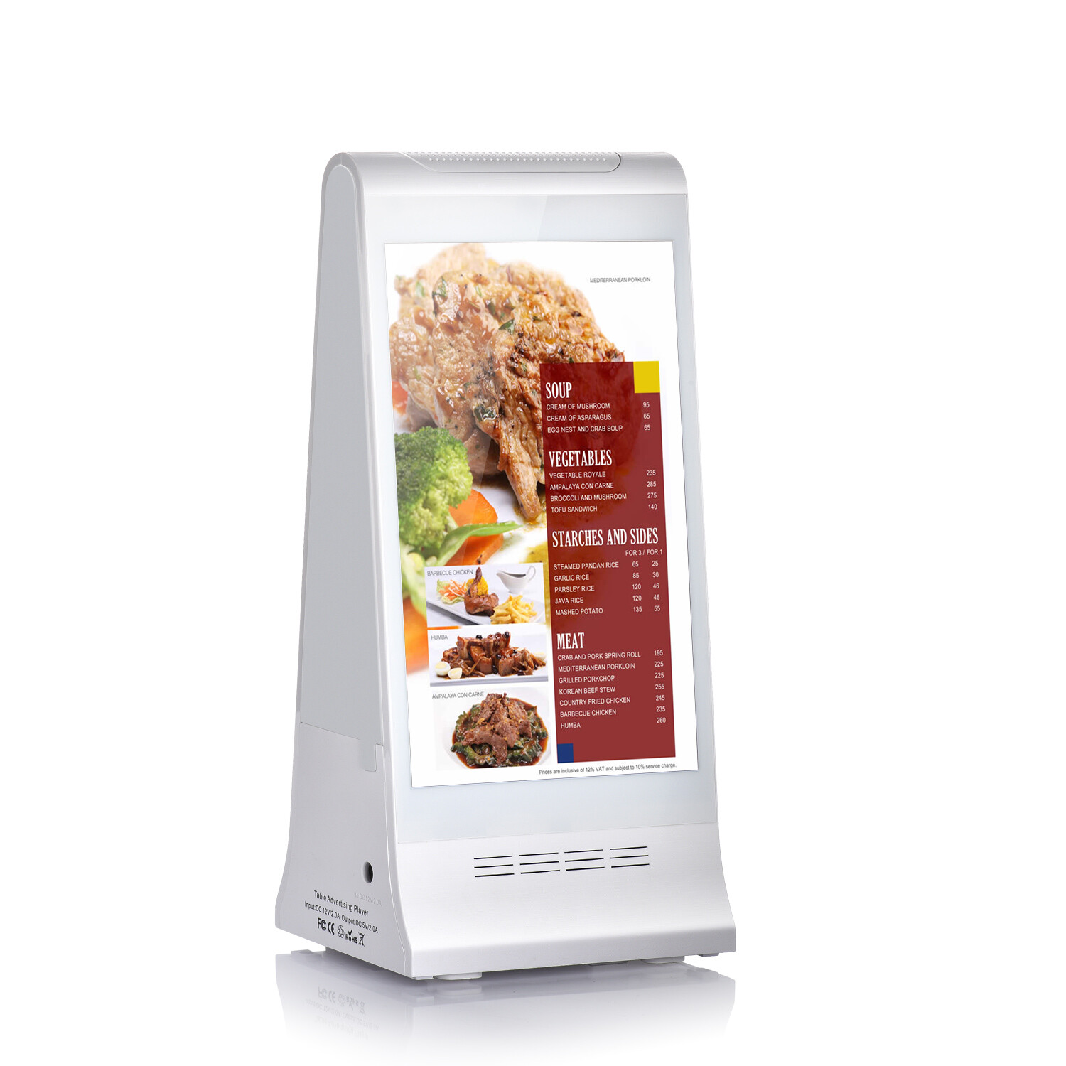 New FYD-868 PlusX Table LCD Advertising Display for Coffee Shop and Restaurant