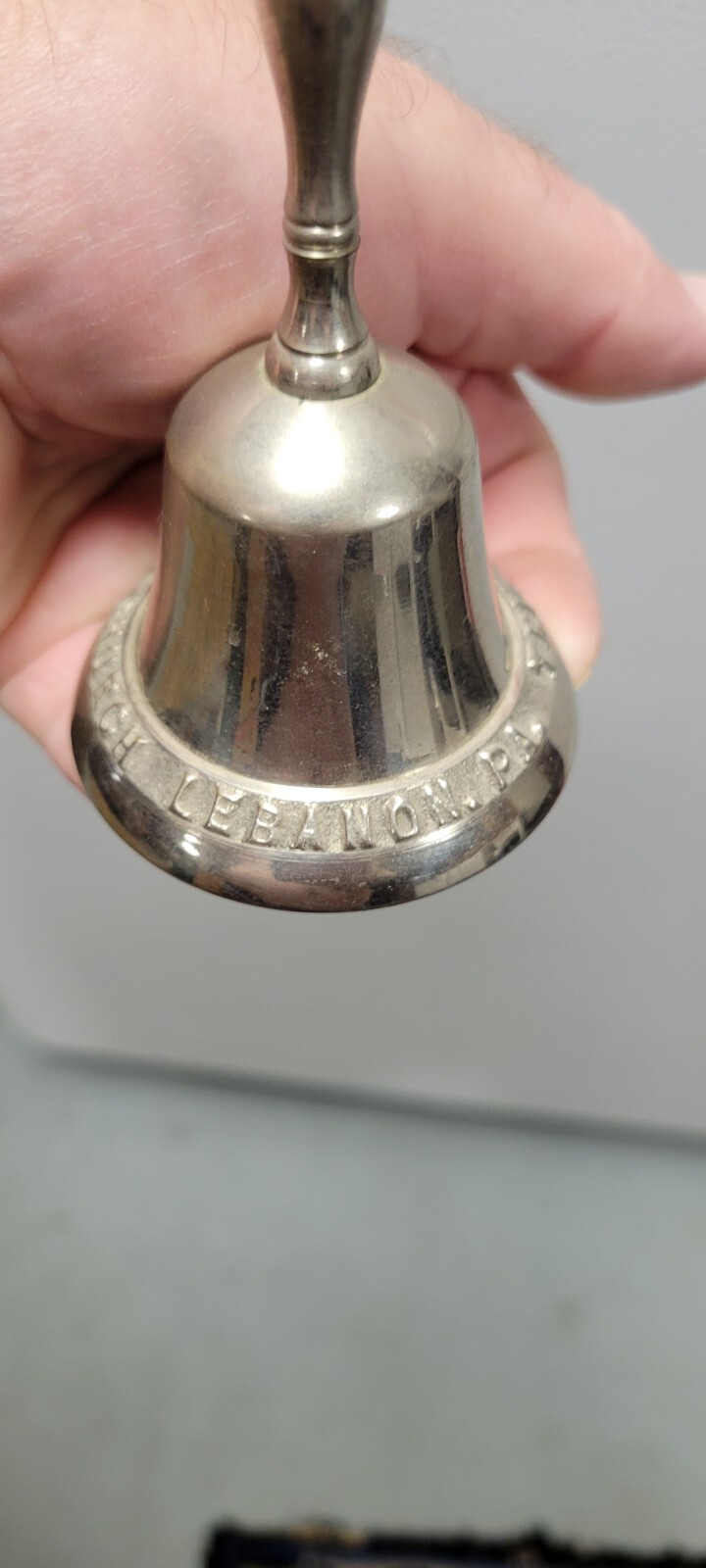 Vintage Antique Early 1900s Lebanon PA Trinity Lutheran Church Advertising Bell