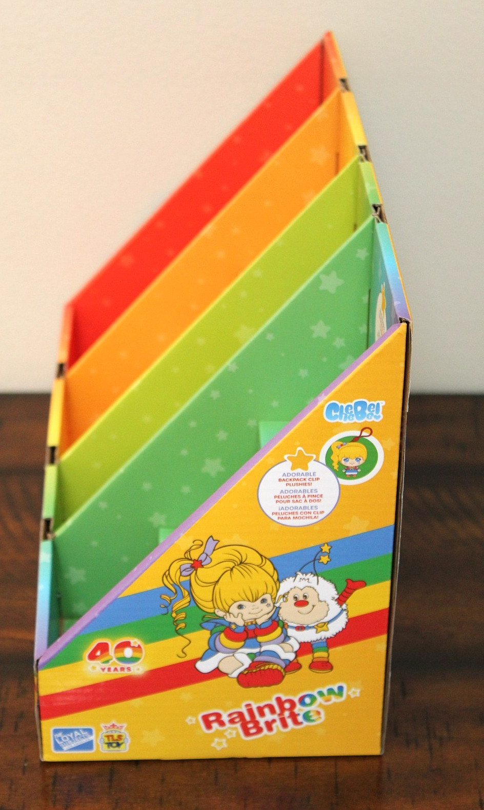 Rainbow Brite STORE TOY DISPLAY Ombre Colors Box TLS CheeBee