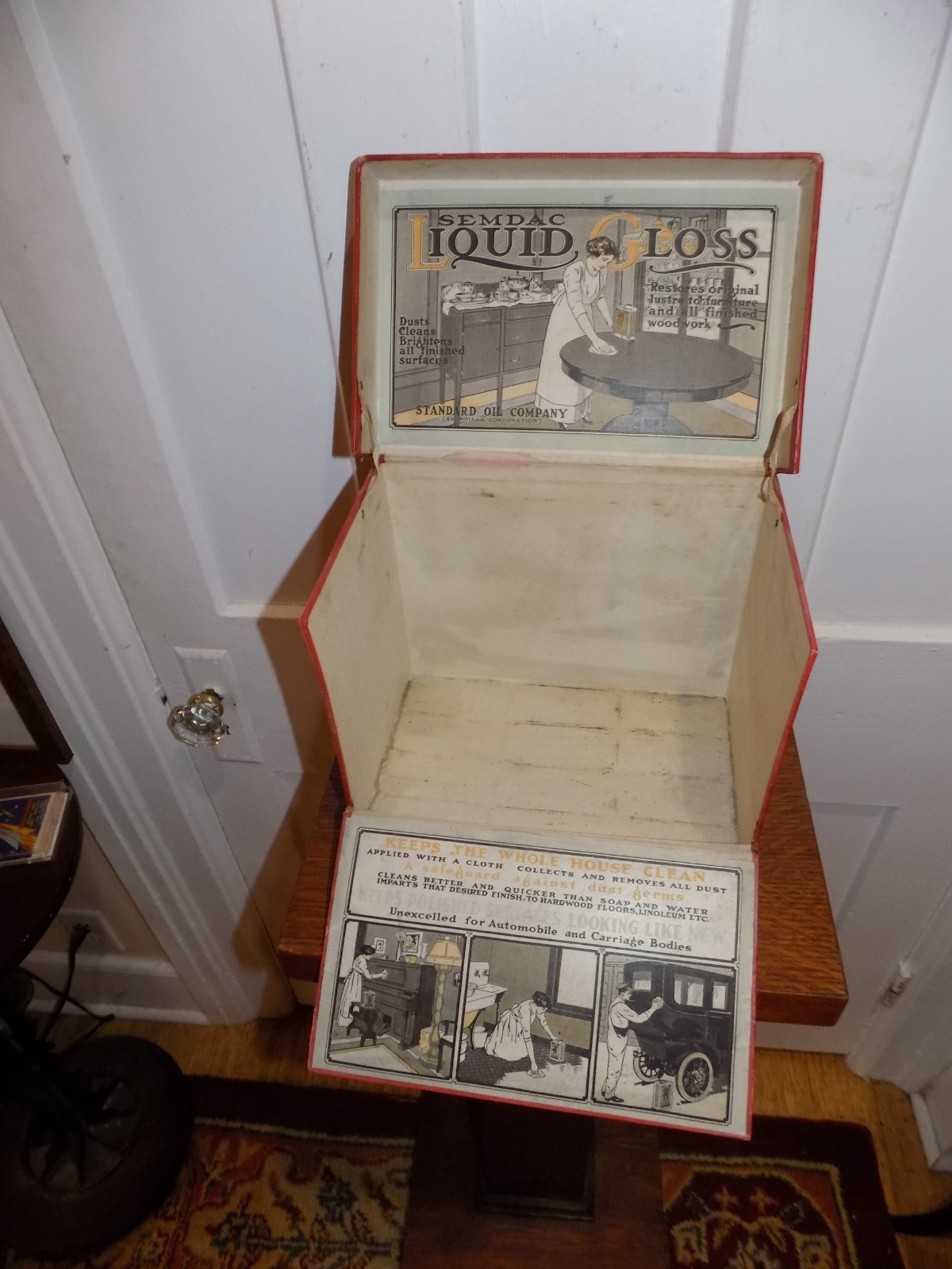 Vintage Standard Oil Company Sempac Liquid Gloss Cardboard Store Display