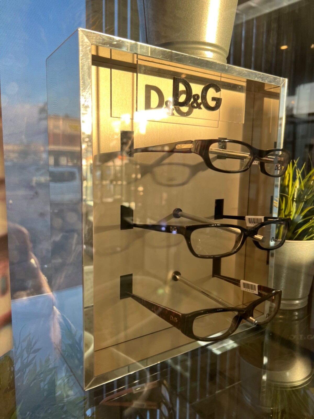 DOLCE & GABBANA DISPLAY D&G LOGO EYEGLASS SUNGLASS 3 PIECE DISPLAY