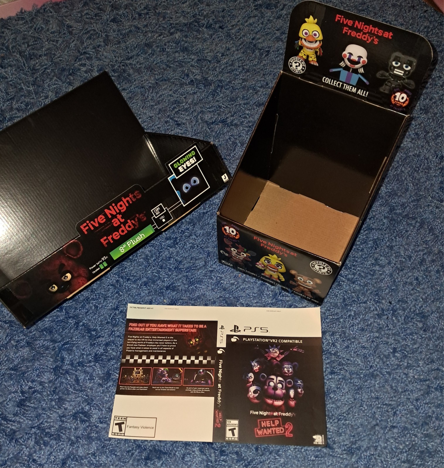 Five Nights At Freddy’s PROMO DISPLAY LOT PlayStation PS5 GameStop RARE HTF