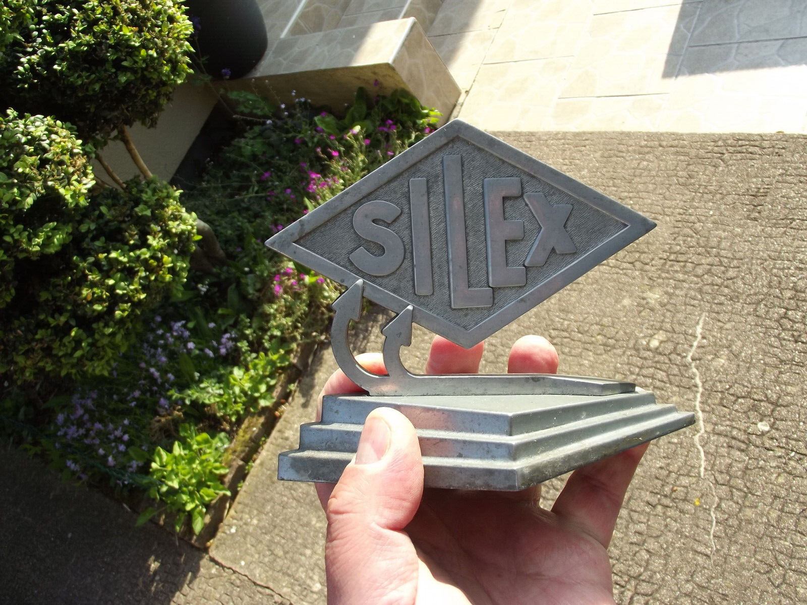 SILEX Antique Advertising Flint Metal Paper Press Art Deco Period