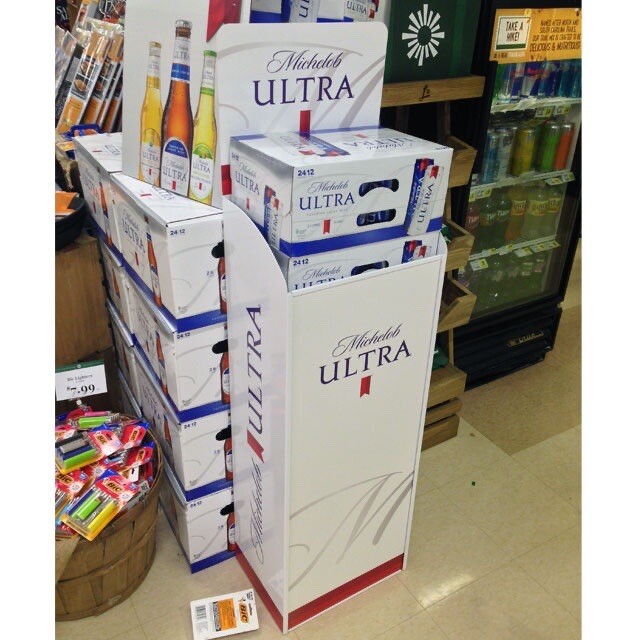 Michelob Ultra Store Display End Cap , Holds Multiple Cases – RARE!