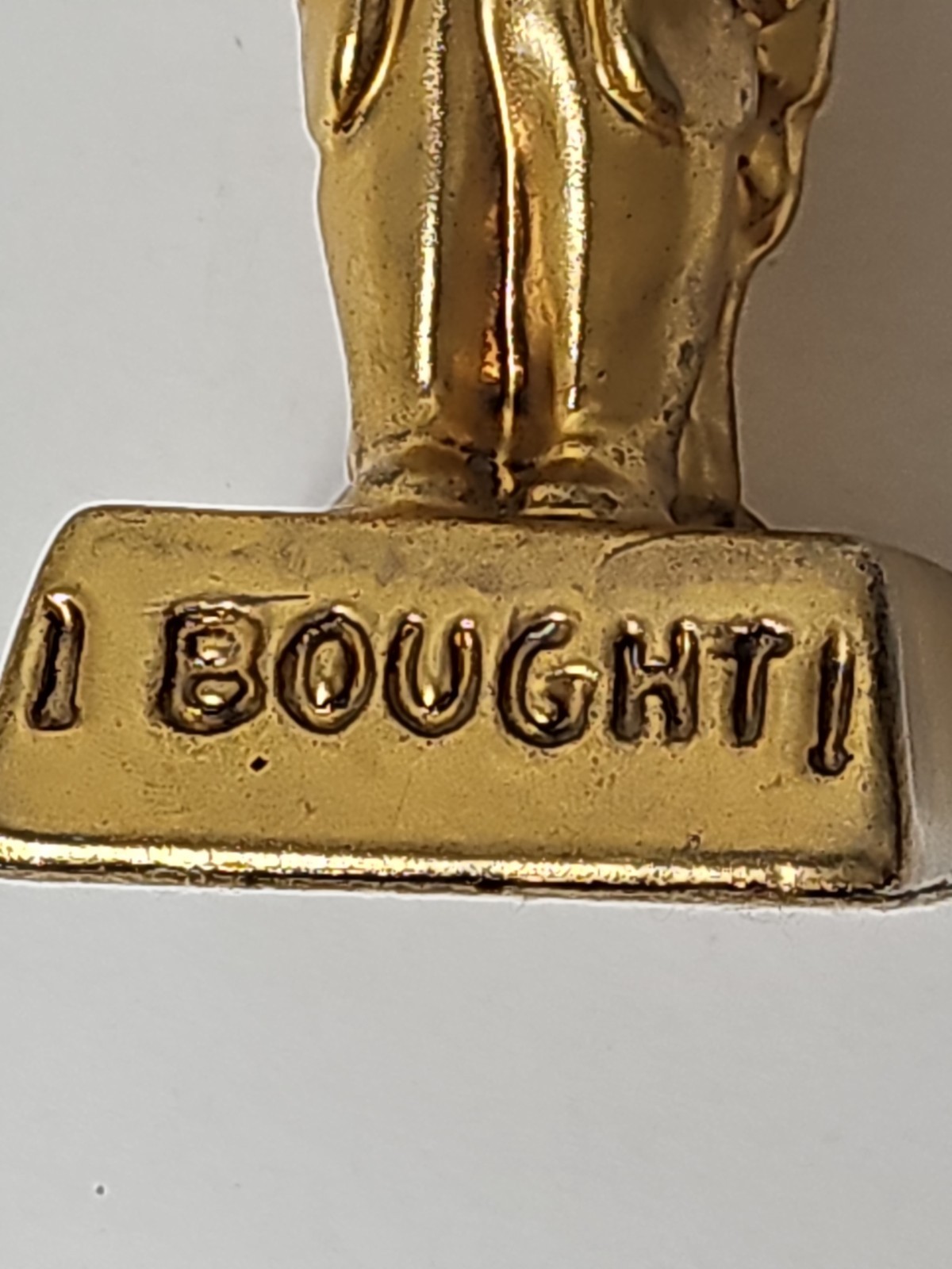 Vintage Sales Advertising Figure, “Mr. Clincher” Rare Advertising Statue