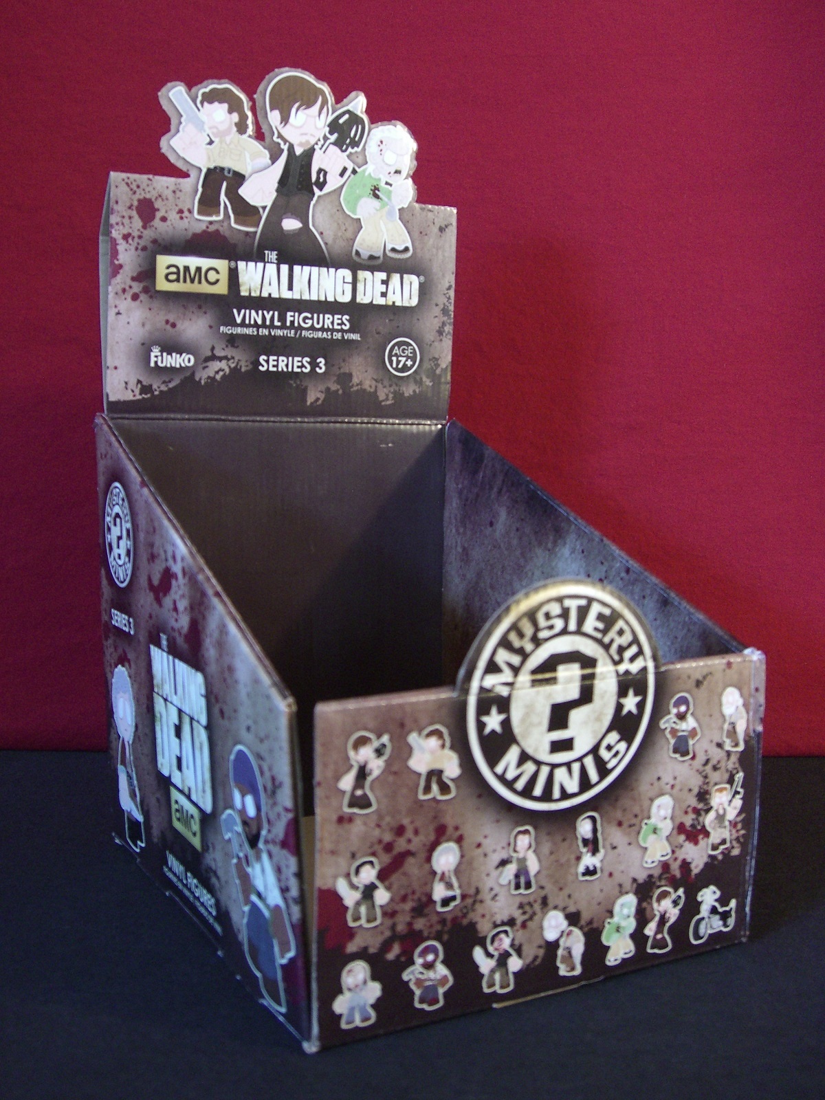 The Walking Dead Series 3 Funko Mystery Minis Vinyl Figures Empty Display Box