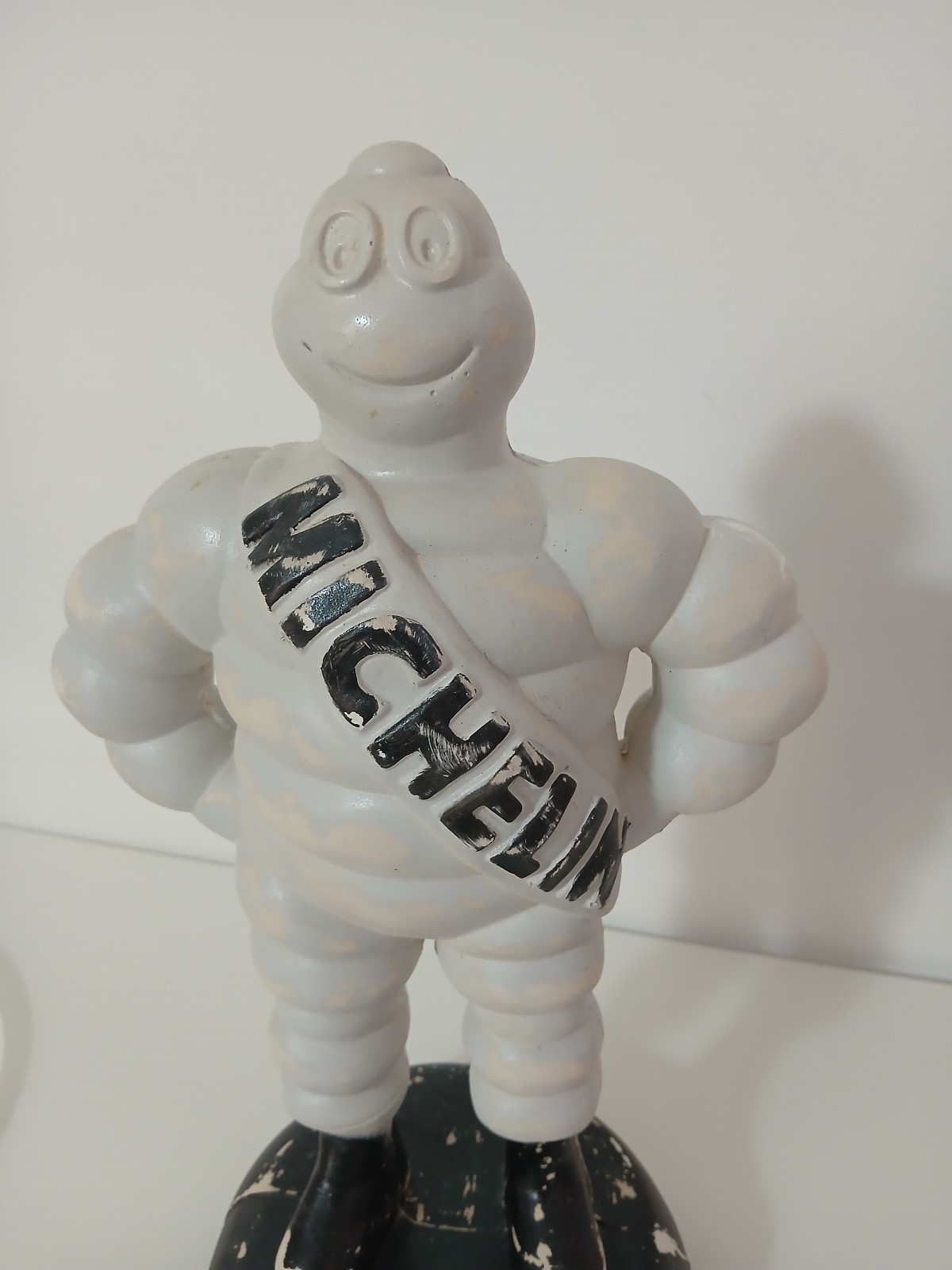 Omino Michelin Bibendum Vintage Chalk 37cm Statue Sign Garage Workshop