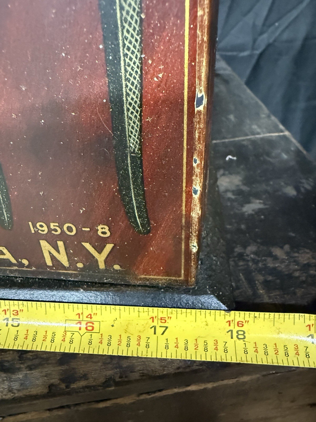 Antique Utica Drop Forge & Tool Co. Plier Hardware Store Display Cabinet