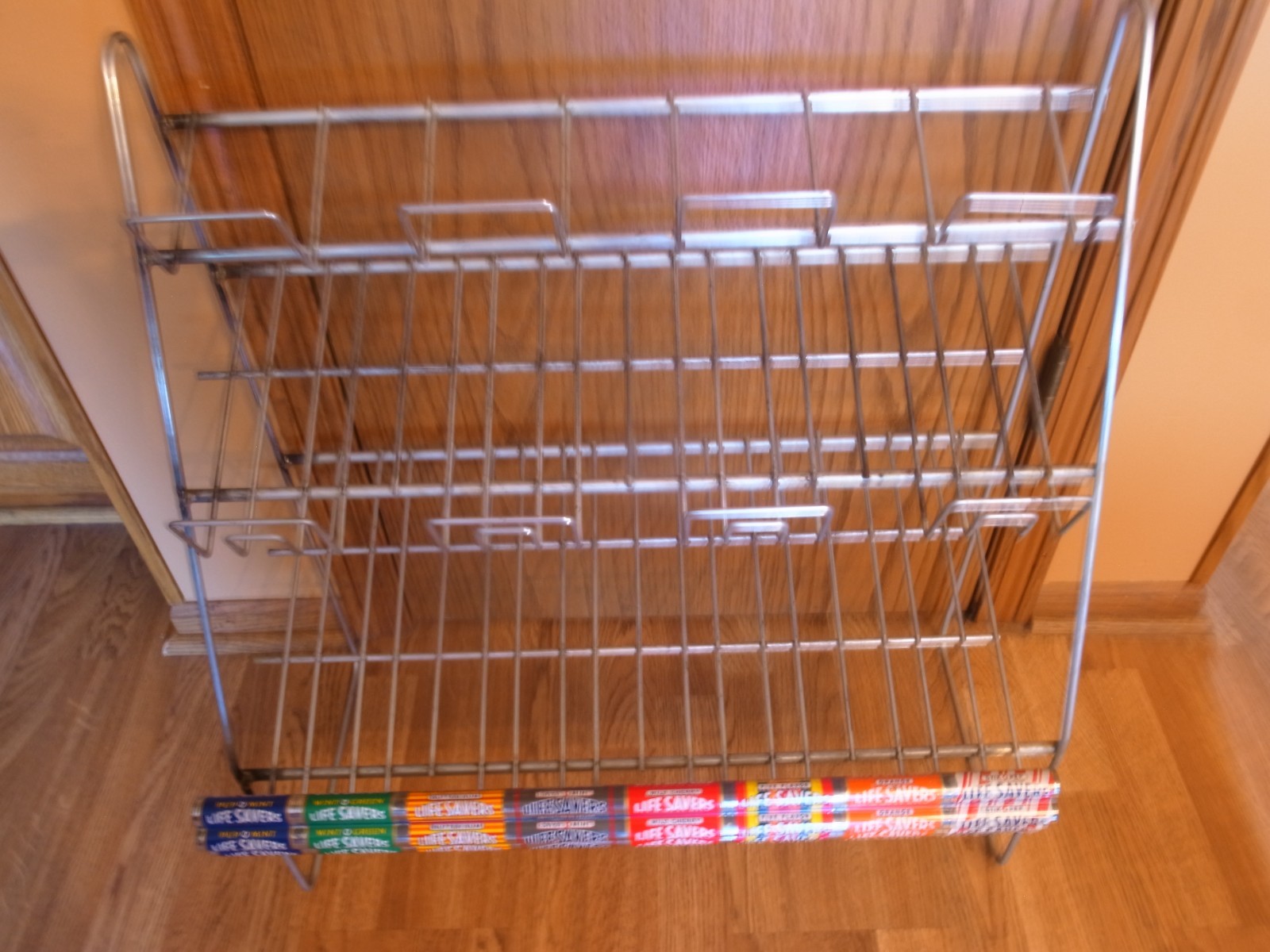 Vintage Life Savers Candy Countertop Metal Store Display Rack-EXC Condition