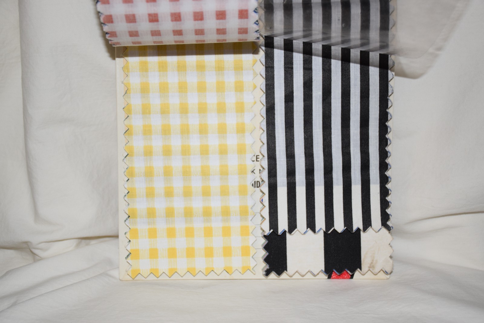 Vtg Belco Fabrics Salesman Store Sample Book No. 79 Dots-Plaids Stripes!!
