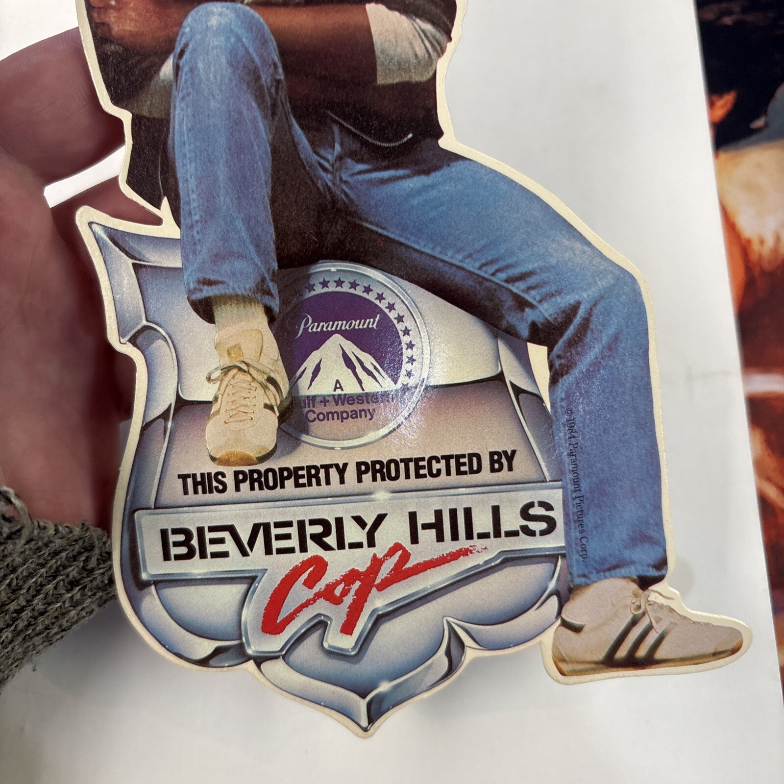 Beverly Hills Cop Eddie Murphy Promotional Display 1984 6×8