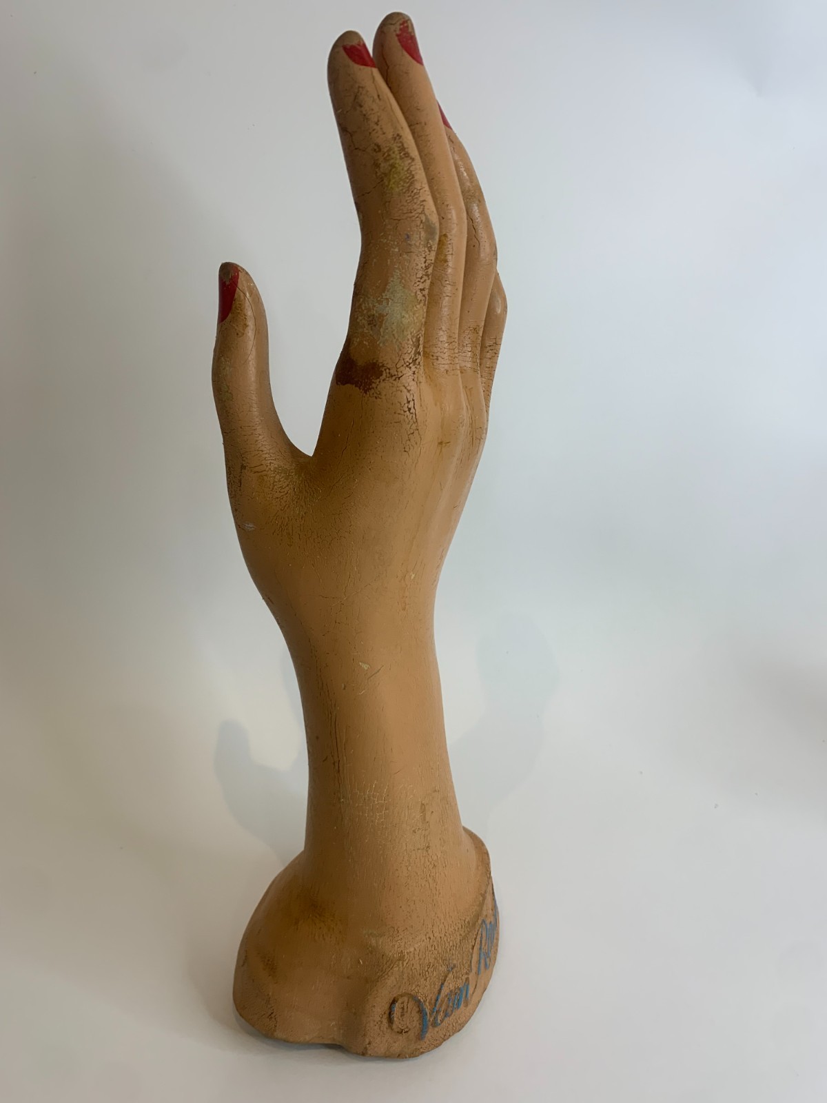 Vintage Van Raalte Department Store Composition Display Hand Mannequin c.1940s-5