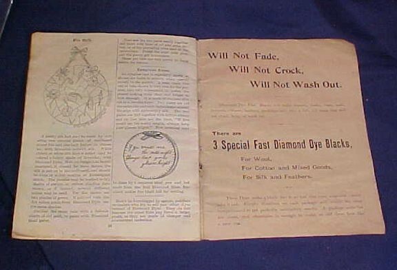 Vintage Fancy Work Art Decorations with Diamond Dyes Catalogue Daggett Wells VT