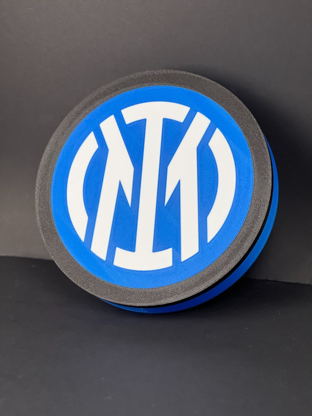 Inter sign plate light FC Internazionale Milano football logo lighted led