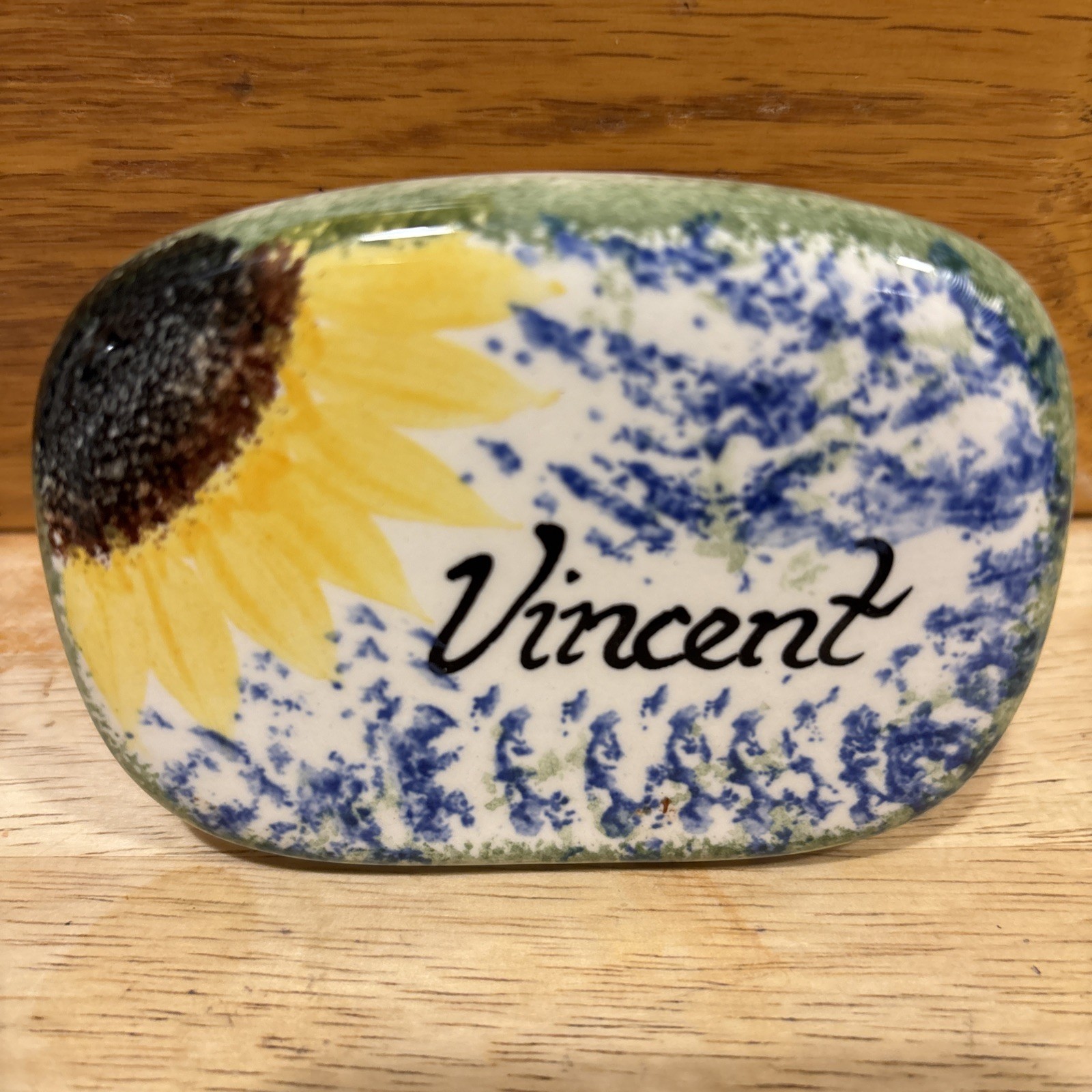 sunflower Vincent Shop Display Sign A.K.A. Vincent Van Gogh porcelain China ￼