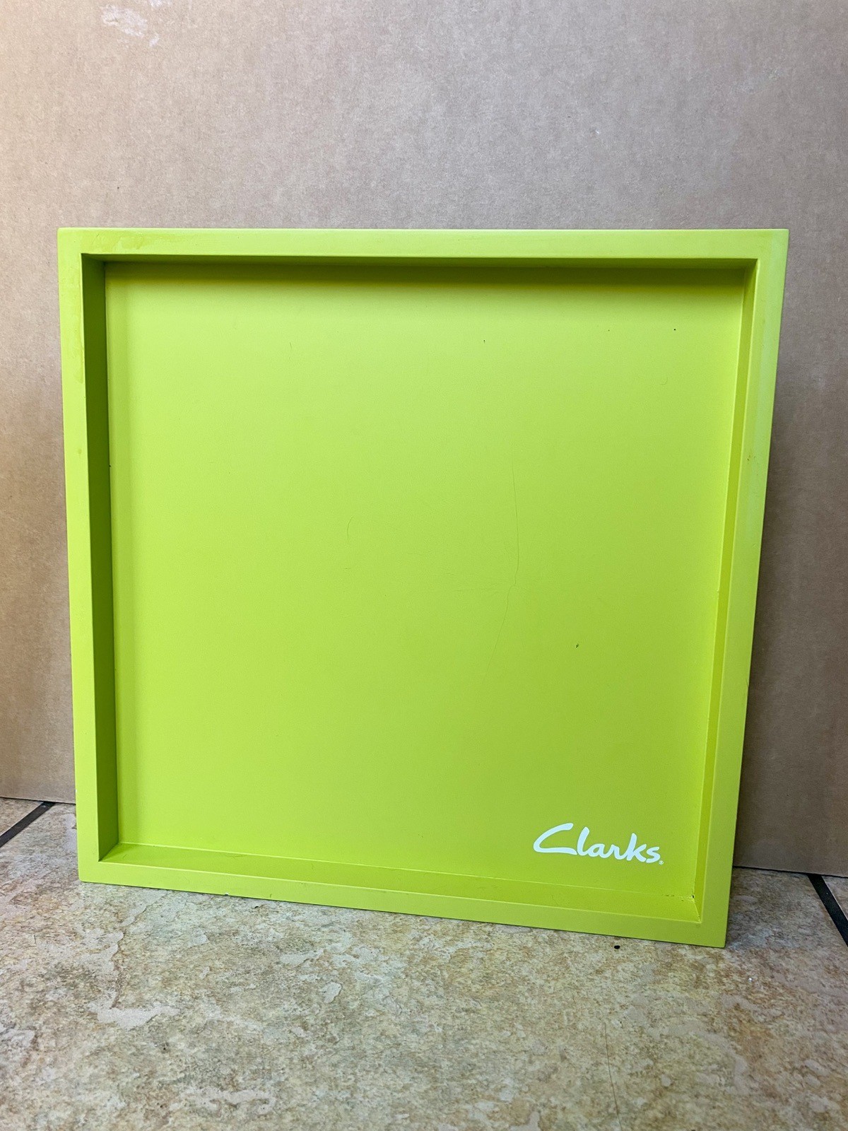 Clarks Shoe Lime Green Department Store Retail Display Piece