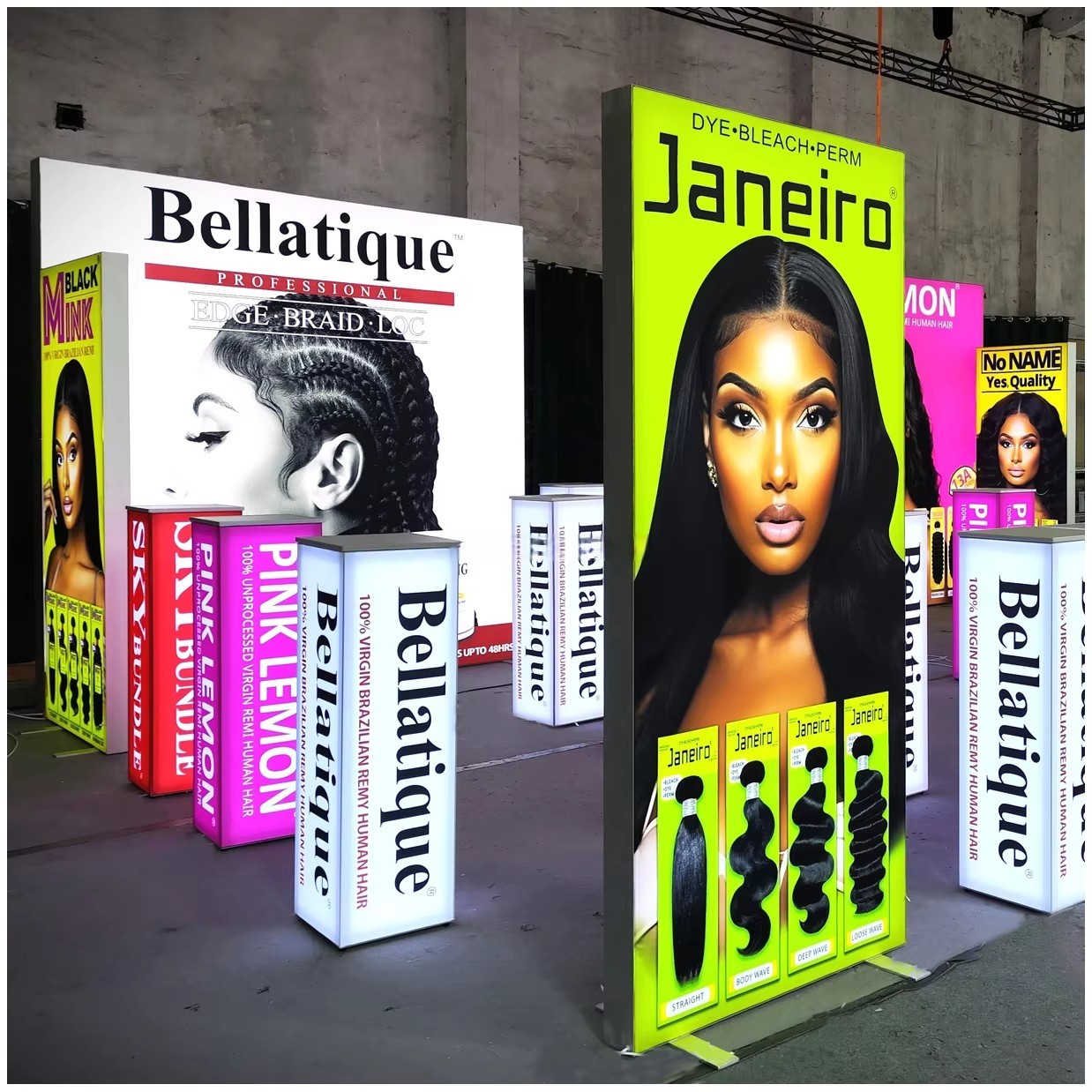 Custom SEG Led Light Box Fabric Trade Show Led Backdrop Exhibition Display Booth