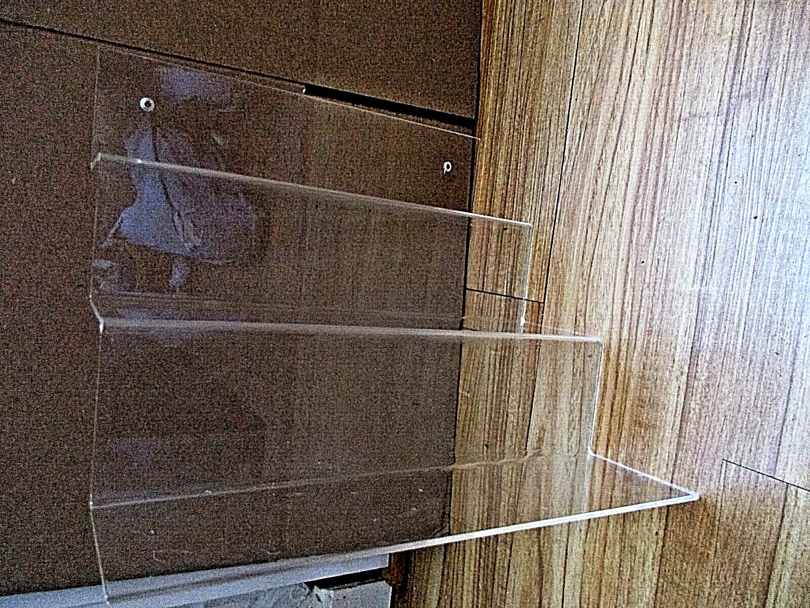 Three 3″ Steps Lucite Display Rack For Sales Items, Spices etc Screw Holes Fporo