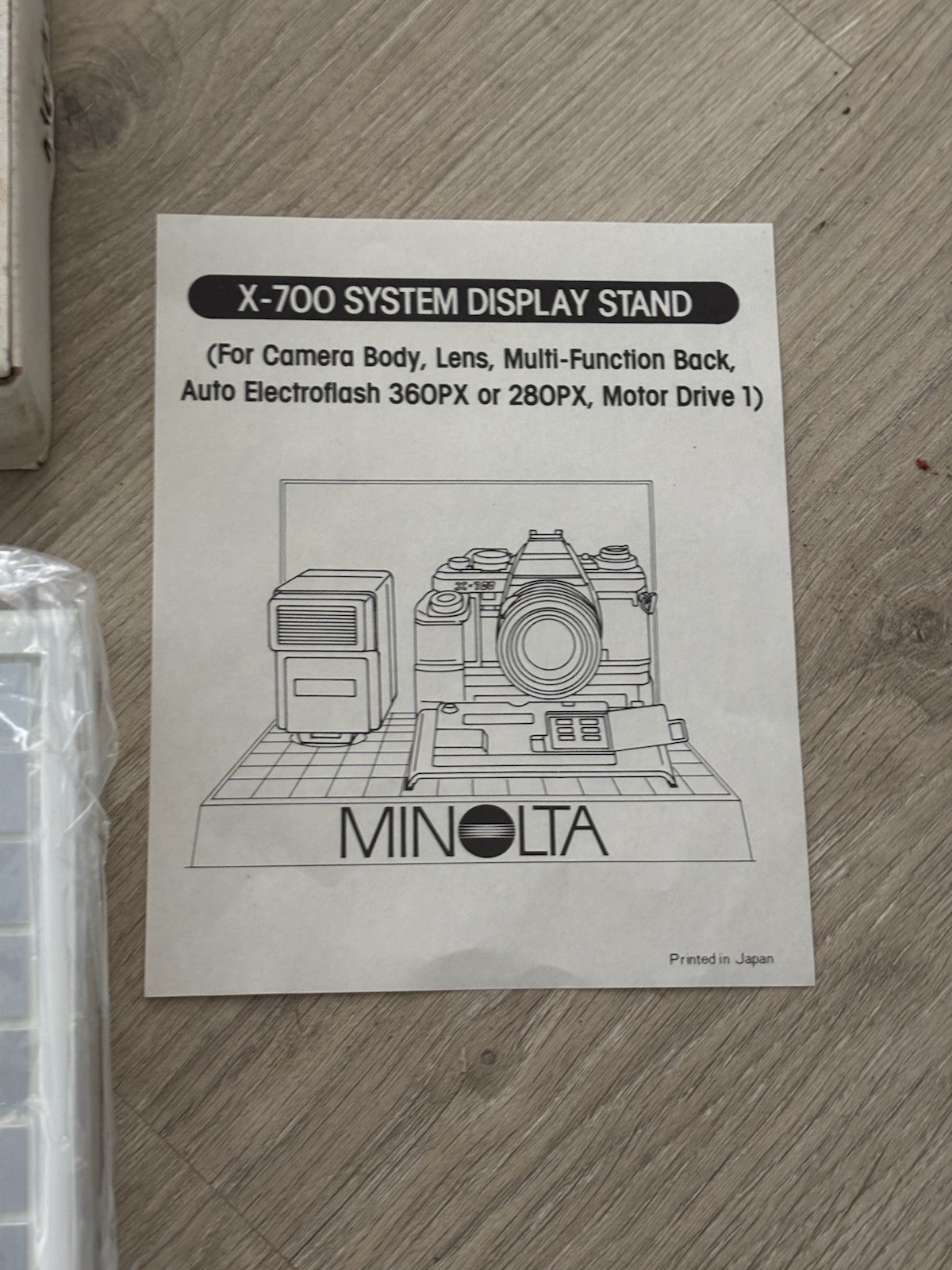 Very RARE New Minolta X-700 System Display Stand Point of Sale Advertising NOS