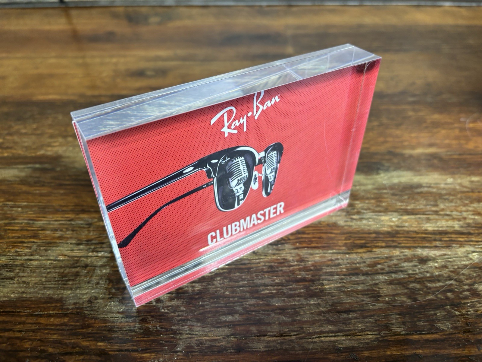 Ray-Ban Clubmaster Countertop Acrylic Display