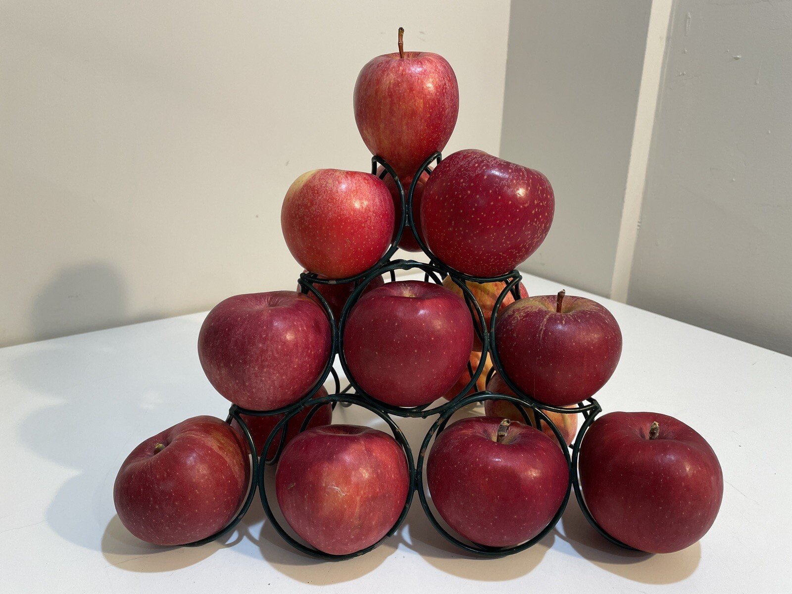 MCM Metal Fruit Pyramid Apple Tree Orange Kitchen Store Display