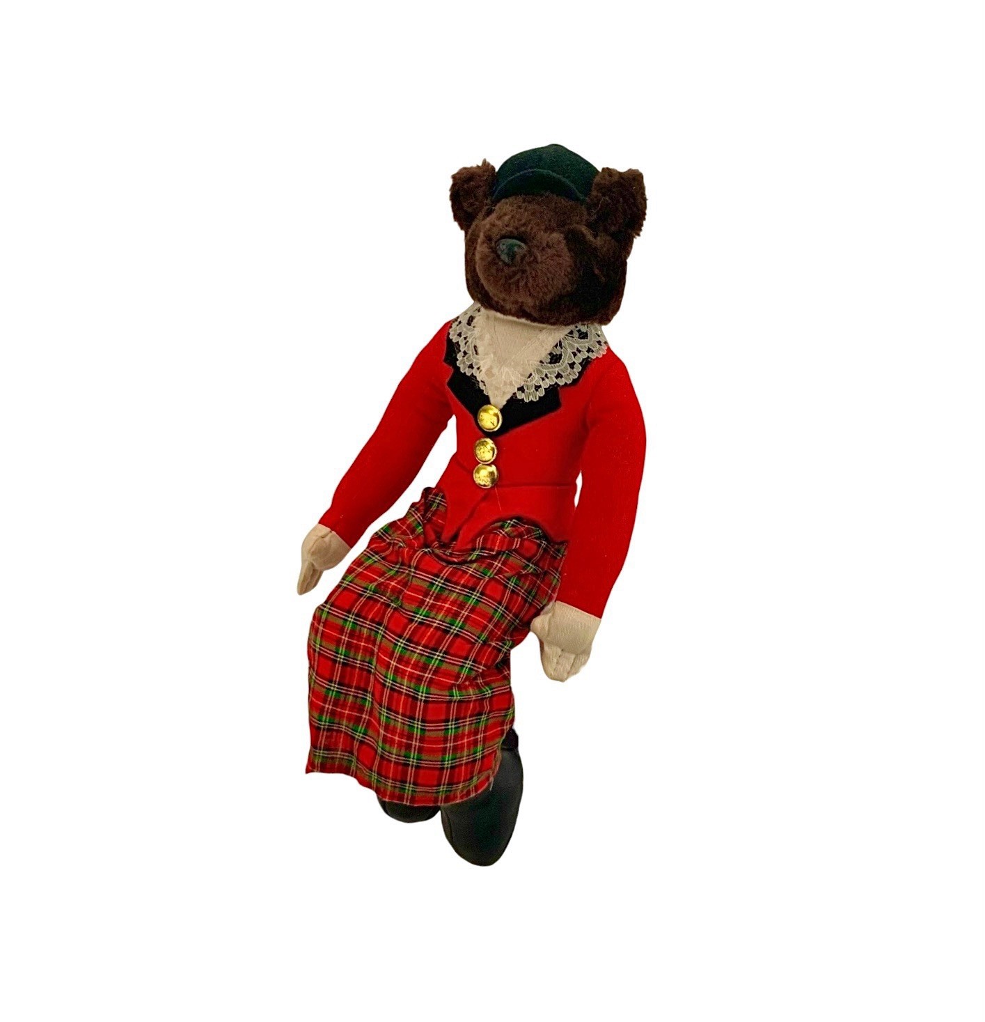 Mrs Fox in Equestrian Attire Seated Stuffed Animal Vintage Store Display Decor