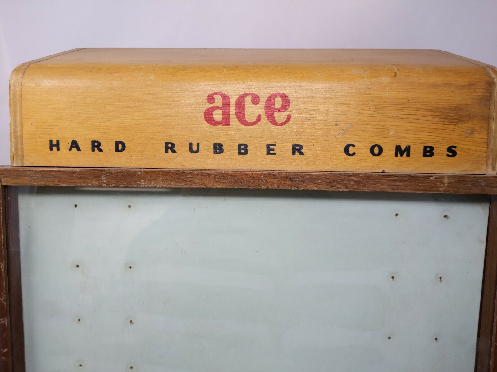 Vintage Ace Hard Rubber Comb Case Display