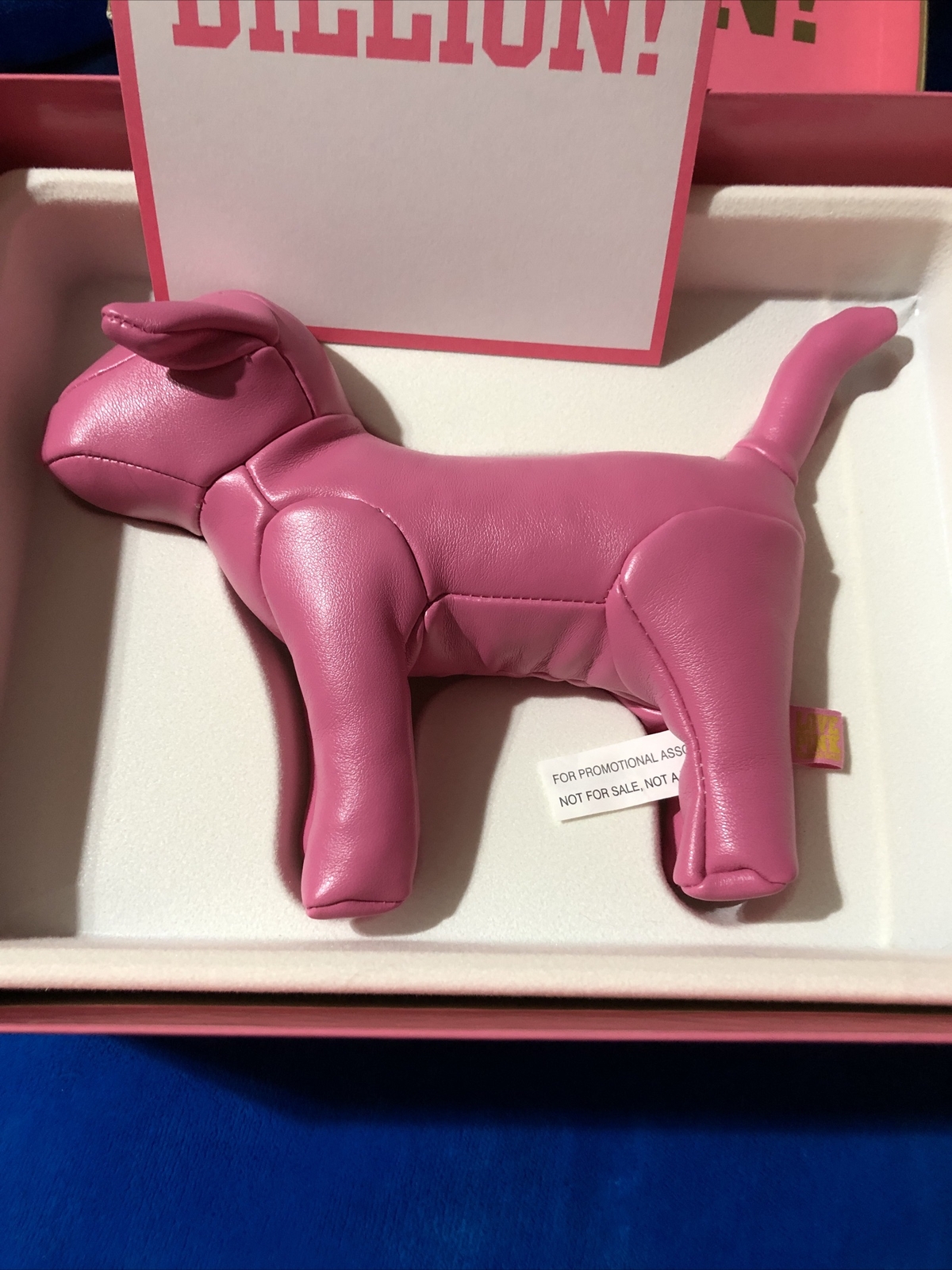 VICTORIA’S SECRET PINK LIMITED EDITION BILLION DOLLAR DOG BOX LETTER RIBBON