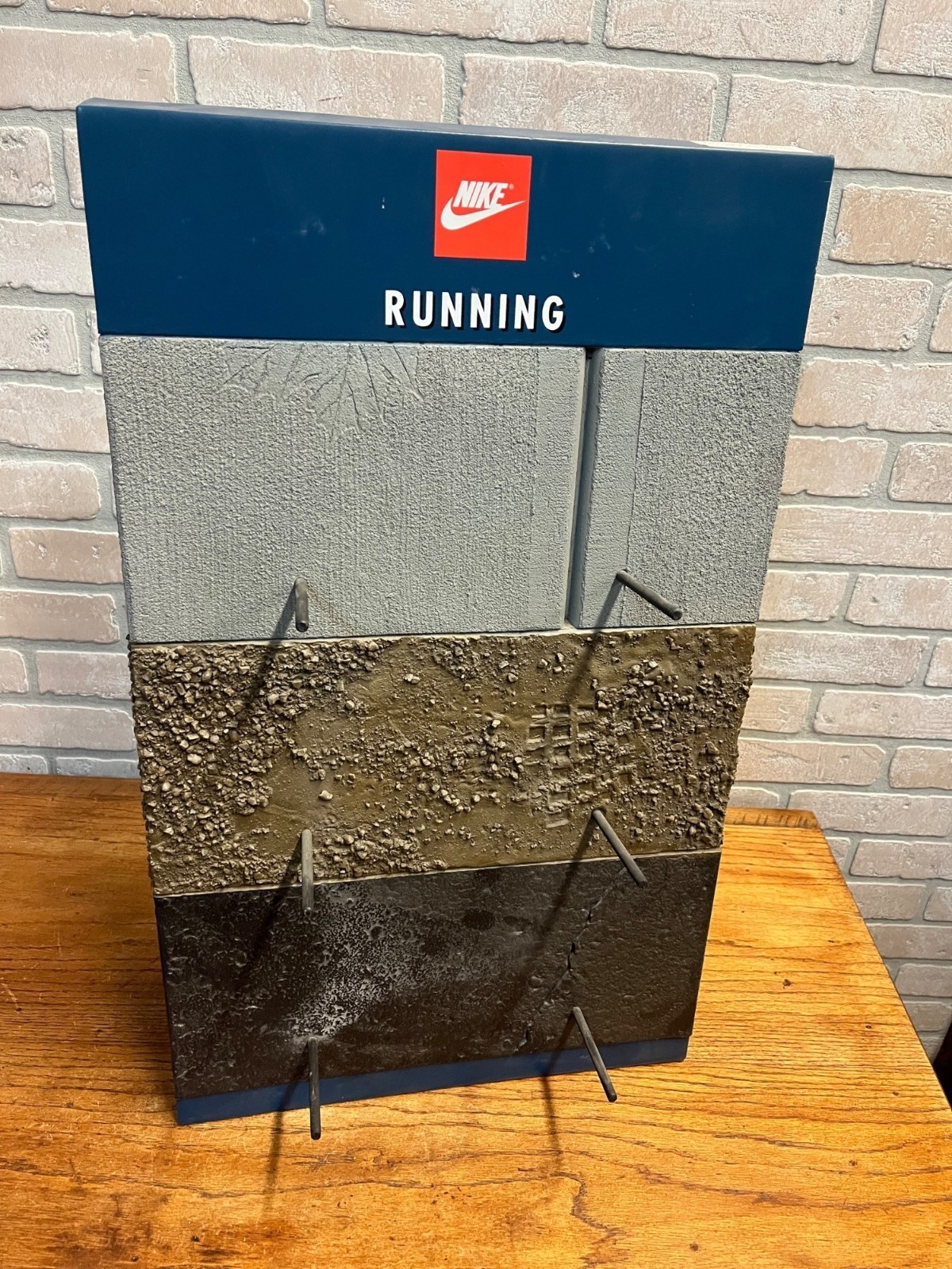 Vintage Nike Running Shoes Point-Of-Sale Shoe Advertising Store Display Rack