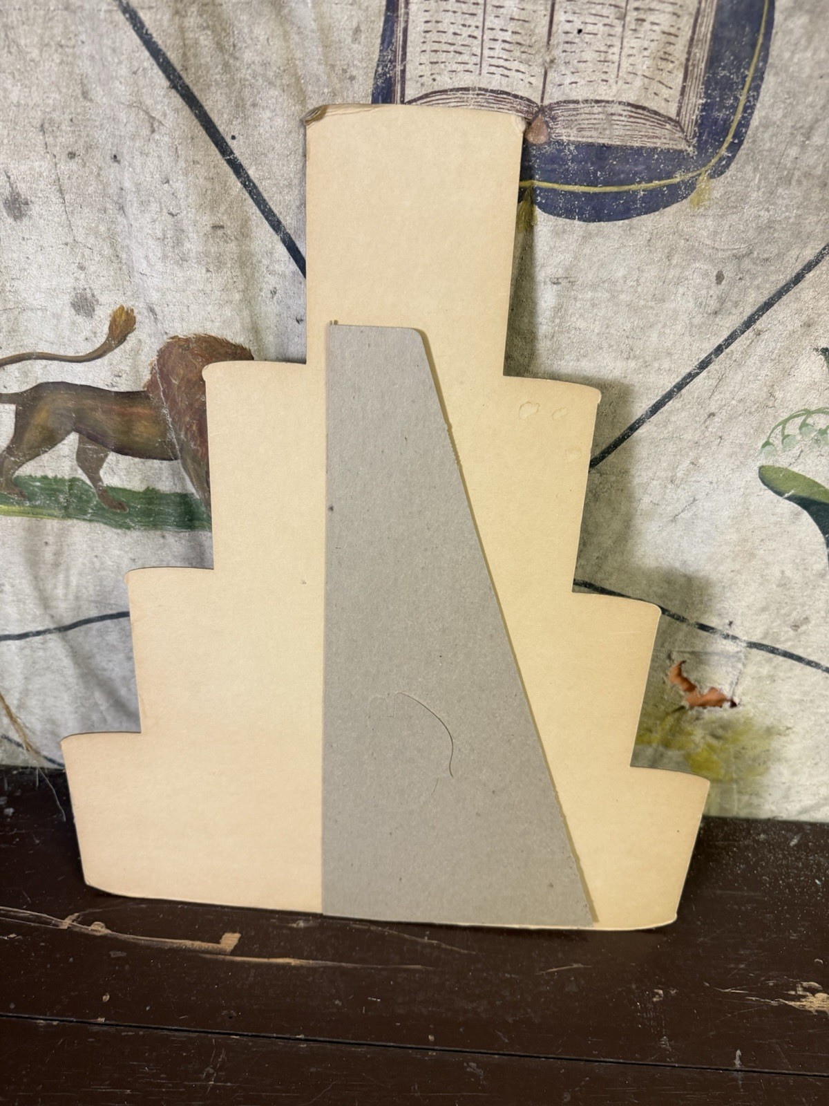 1940s Our Own Stain Sign Easel Back Hardware Store Advertising Paint Collectible