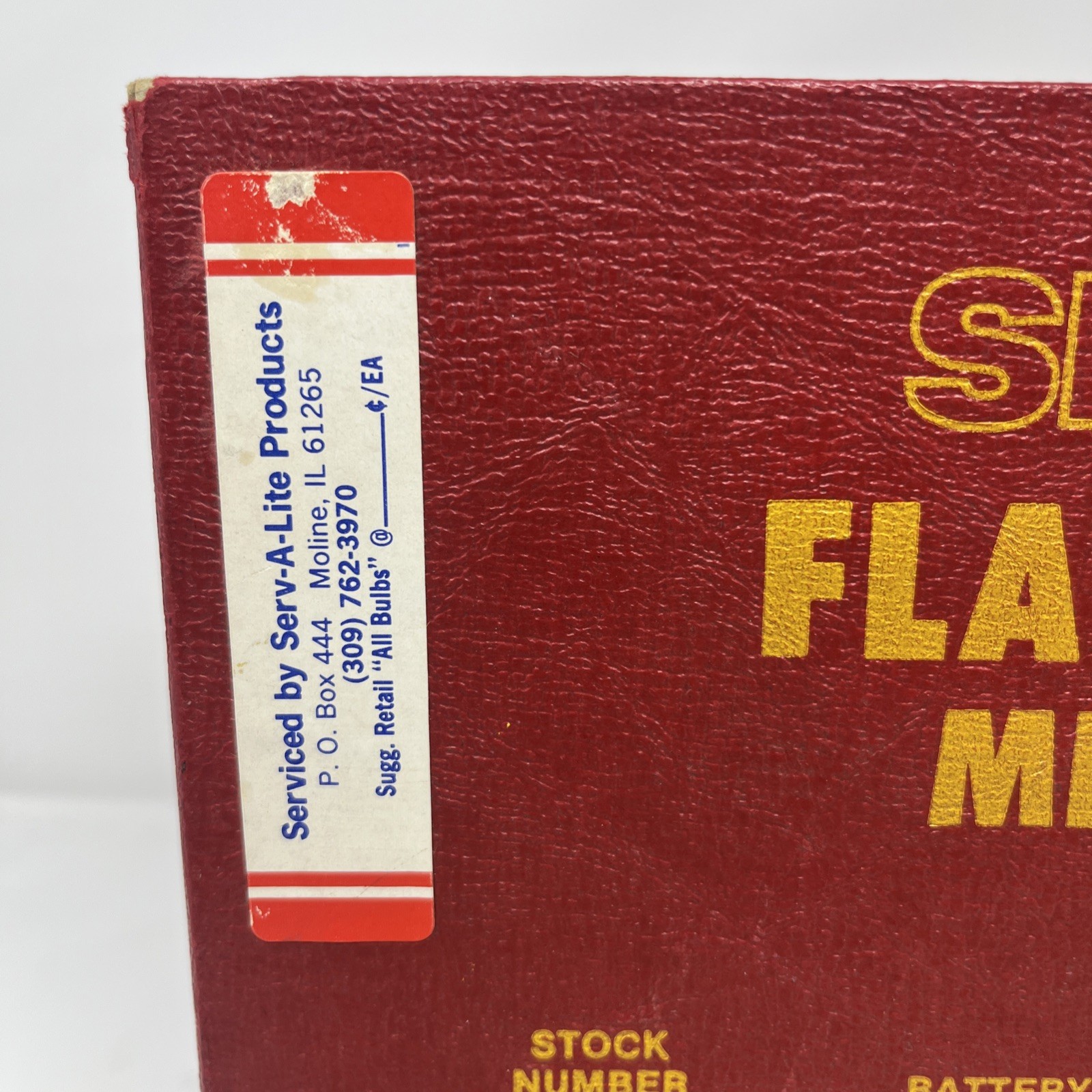 Vintage SERV-A-LITE Flashlite Bulb Merchandiser No. 300 – with Bulbs Display