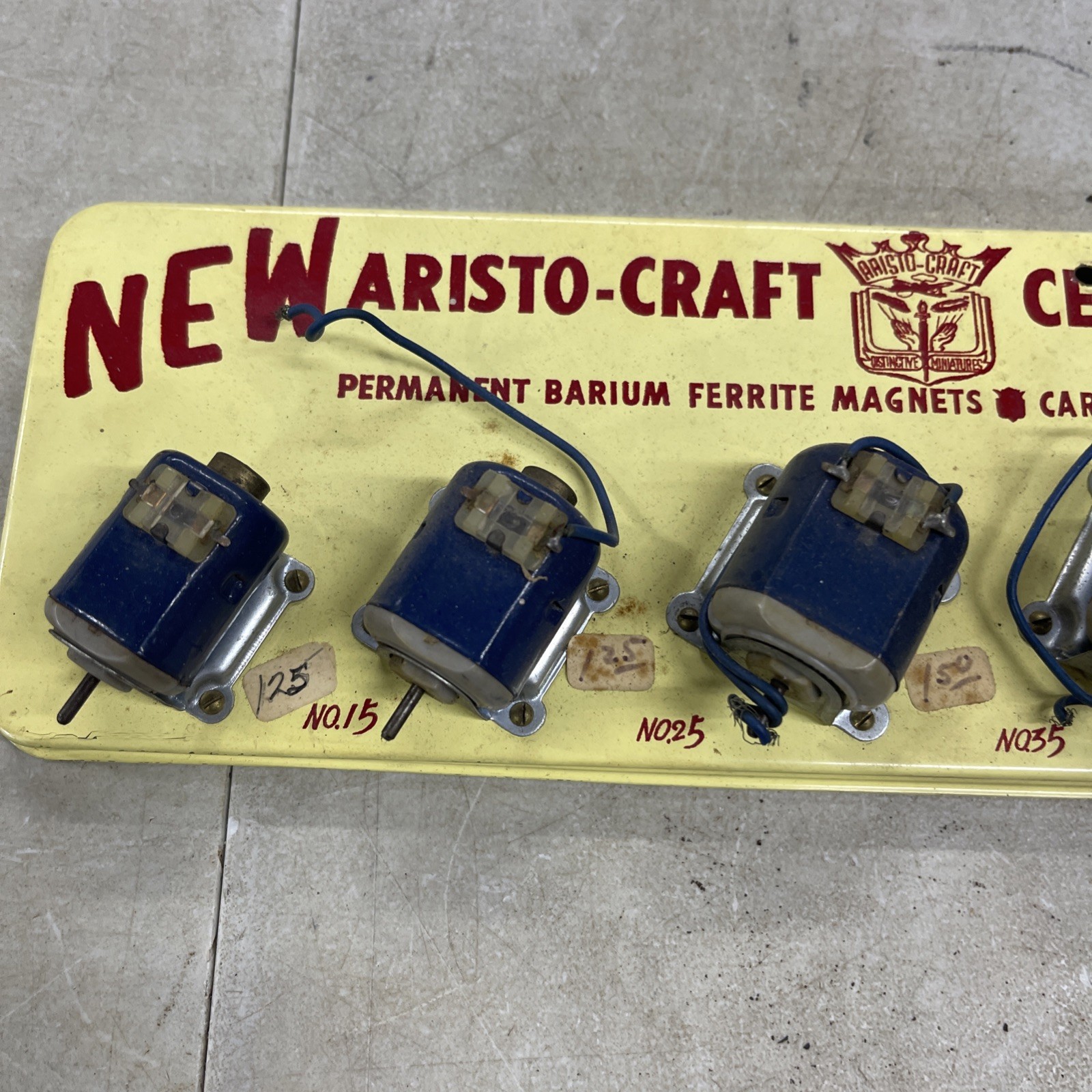 Vintage Aristocraft Cer-Mag Motors Store Display 1950’s Era