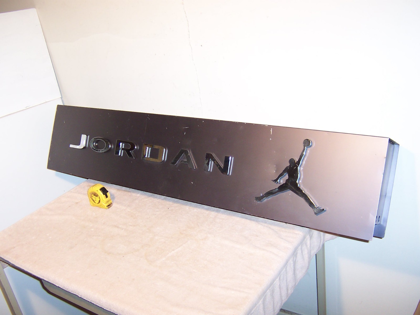 Vintage Nike Michael Jordan Footlocker Double Sided Shoe Store Display Sign