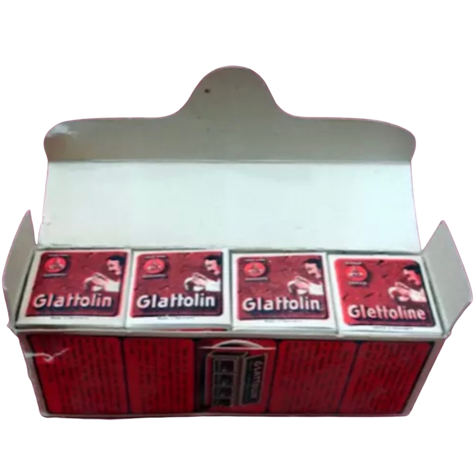 Full Display Box Vintage 1910 Collar Chafing Wax Germany Store Display Glattolin