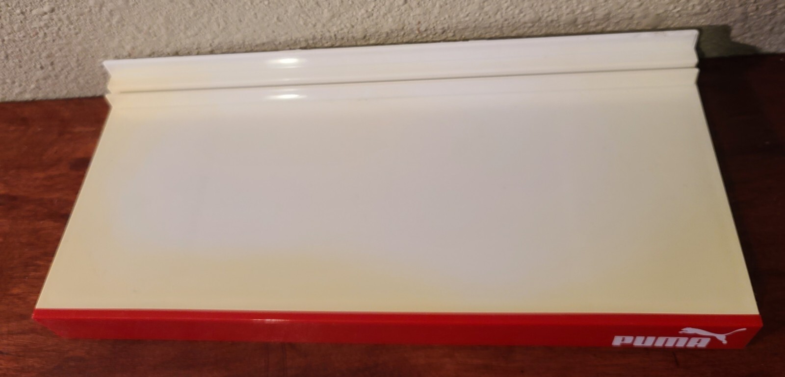 Red & White Puma Shoes Plastic Advertising Store Display Shelf