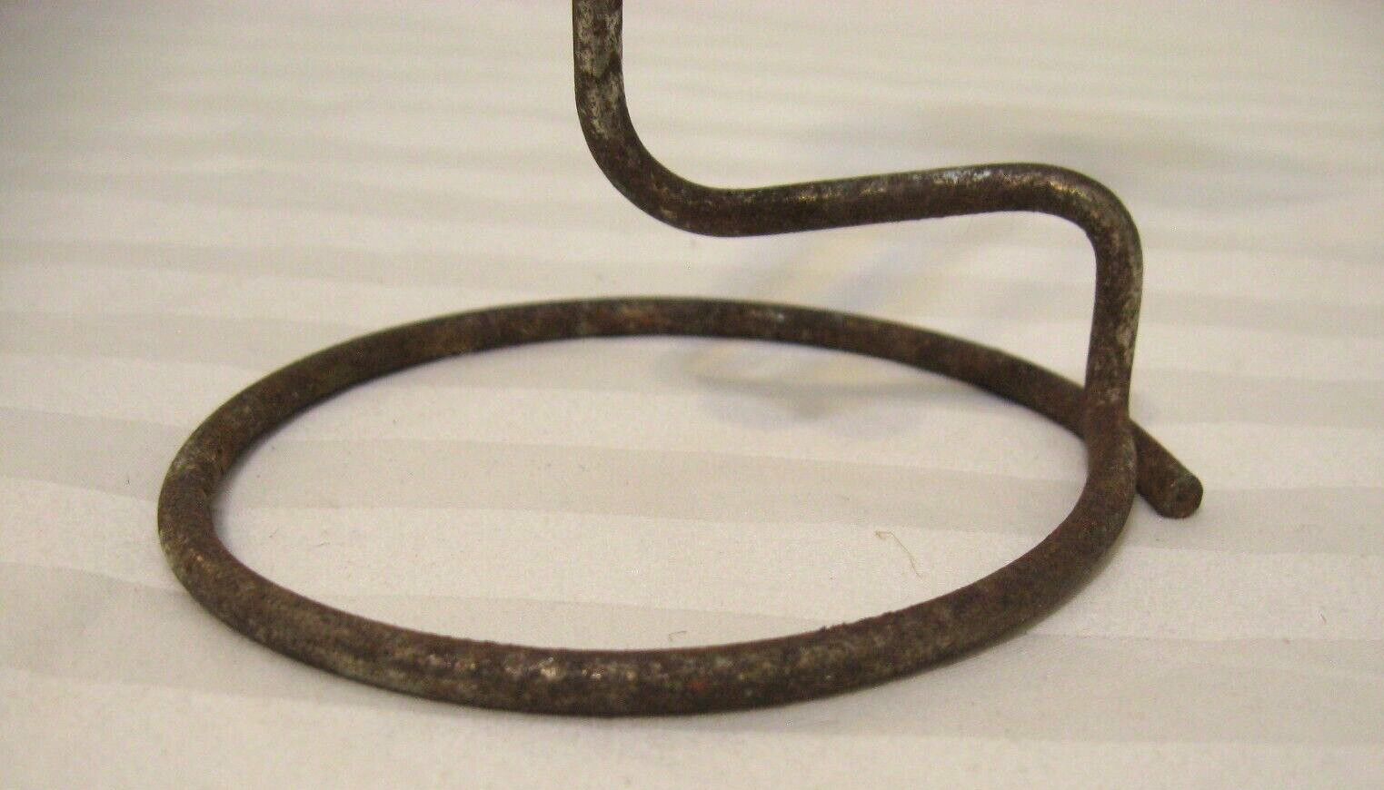 Hat Wig Stand Holder Antique Vintage Millinery Store Display with Clamp Wood Top