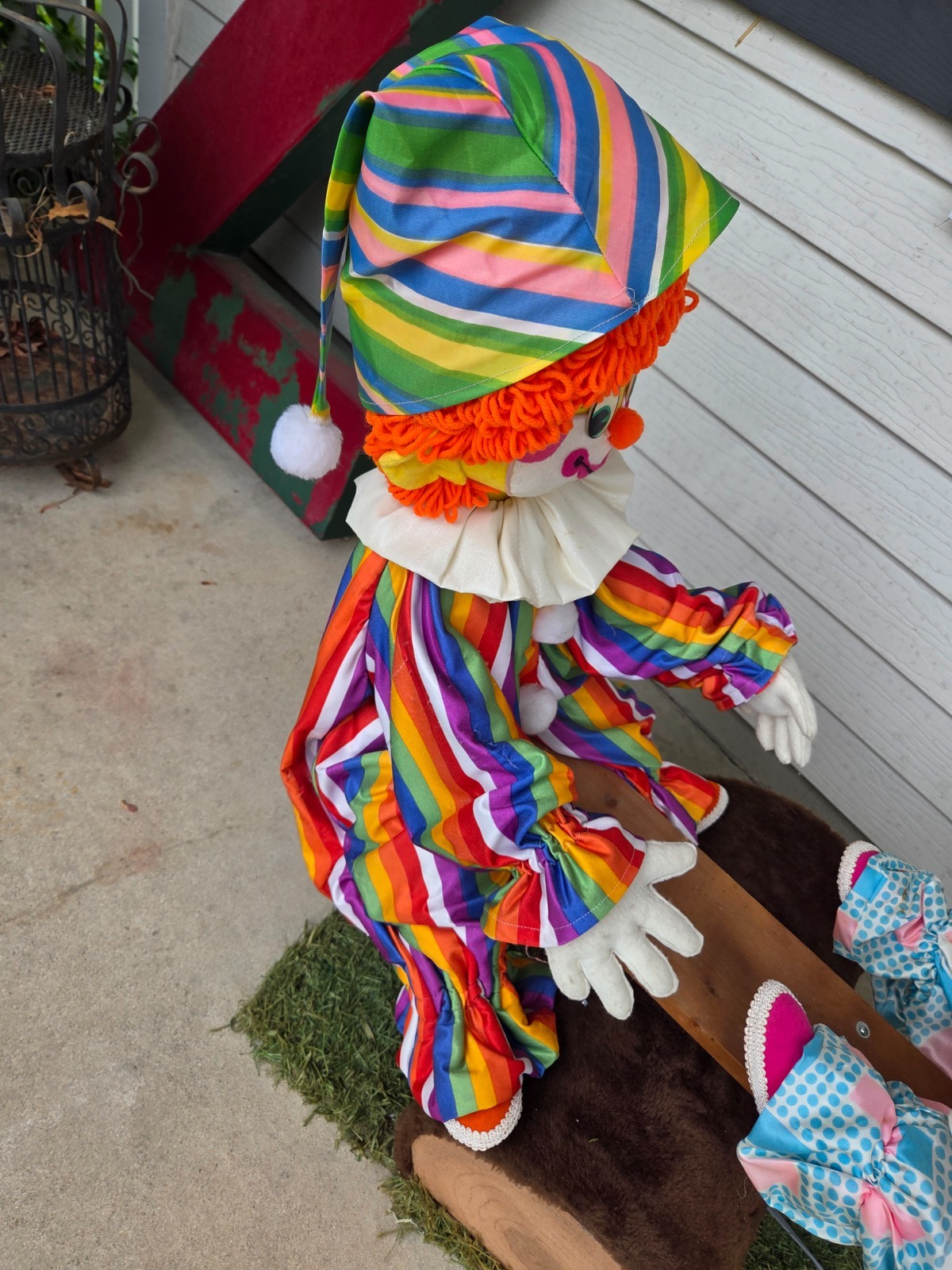 Vintage Circus Clowns Animatronic Seesaw Window Store Display Sign
