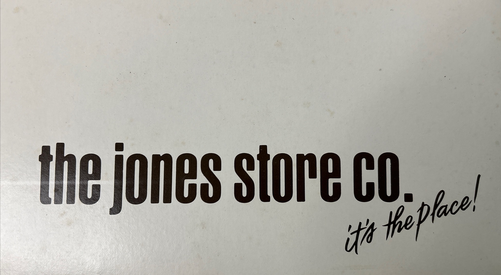 Vintage The Jones Store Company Box Kansas City Advertising Prop PLEASE READ