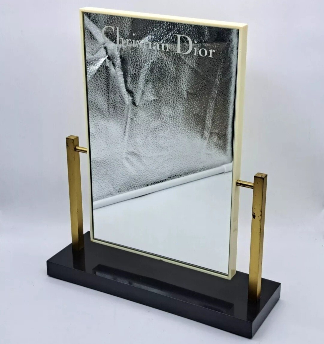 SHOP ADVERTISING DISPLAY MIRROR-CHRISTIAN DIOR-FASHION DESIGN-VINTAGE