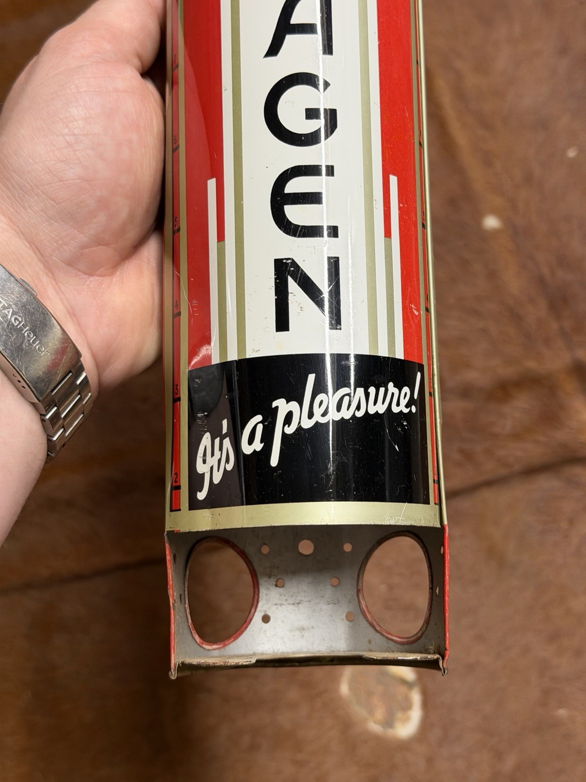 VINTAGE COPENHAGEN CHEWING TOBACCO TIN LITHO STORE ADVERTISING DISPENSER